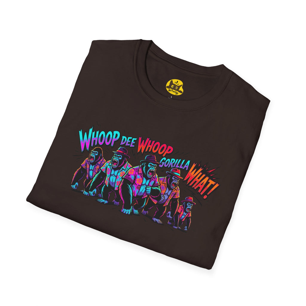 Gorilla Comic Pop Art T-Shirt — "Whoop Dee Whoop Gorilla What!" Graphic Tee