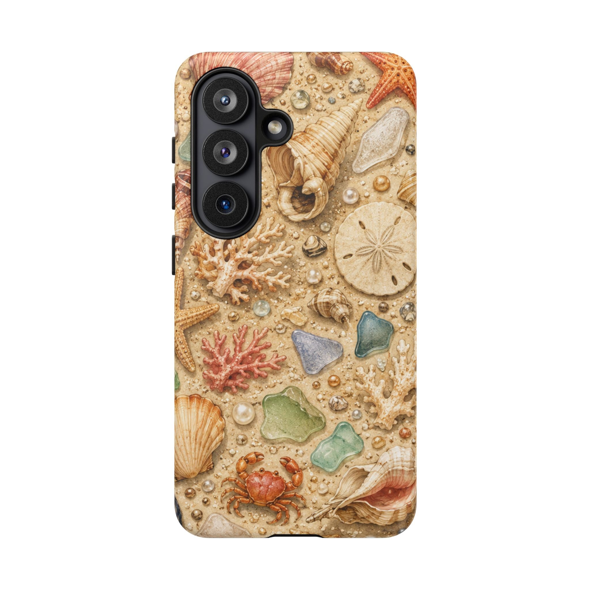 Beach Shells Phone Case — Seashell, Starfish & Sea Glass Coastal Design
