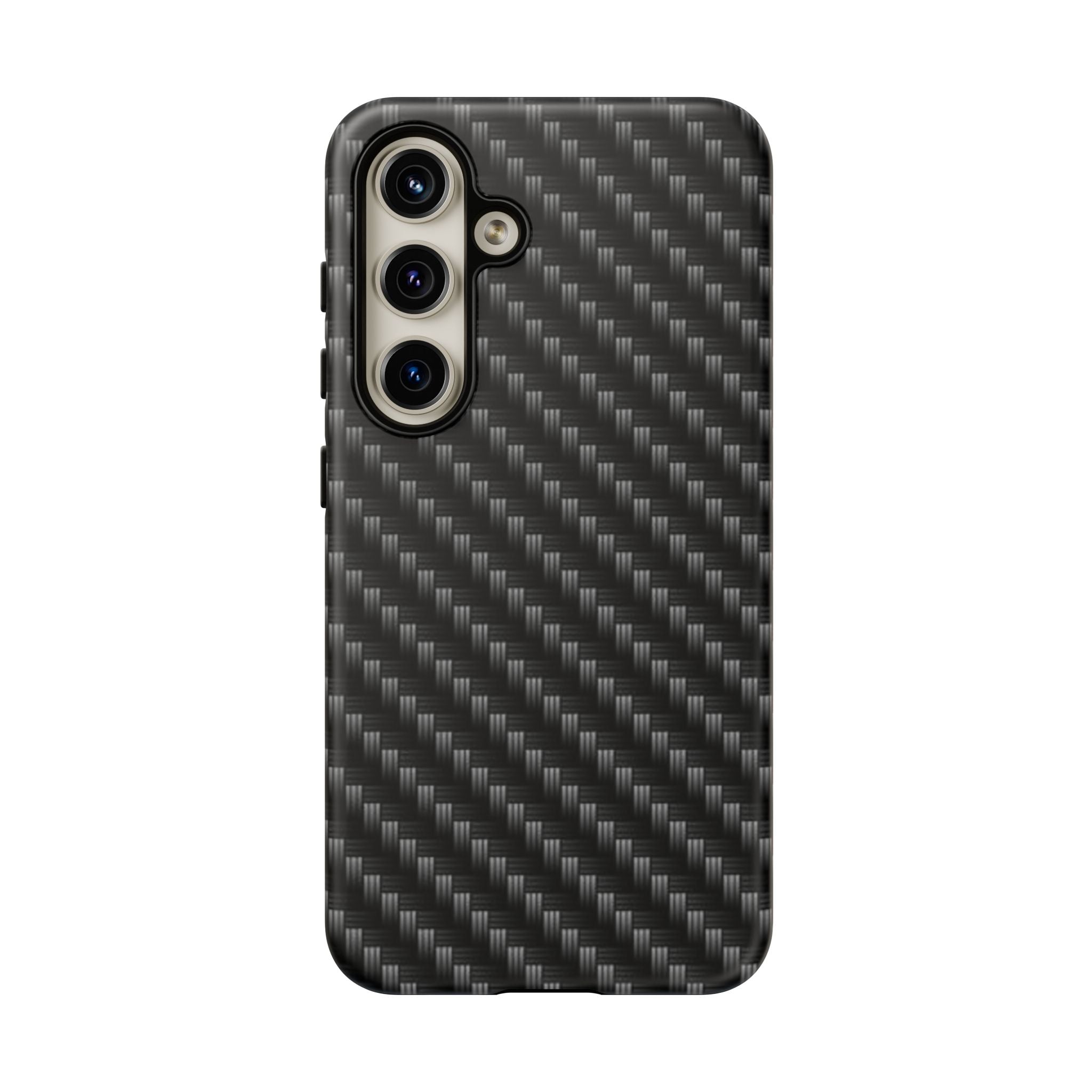 Carbon Fiber Pattern Tough Phone Case - Slim Protective Phone Cover