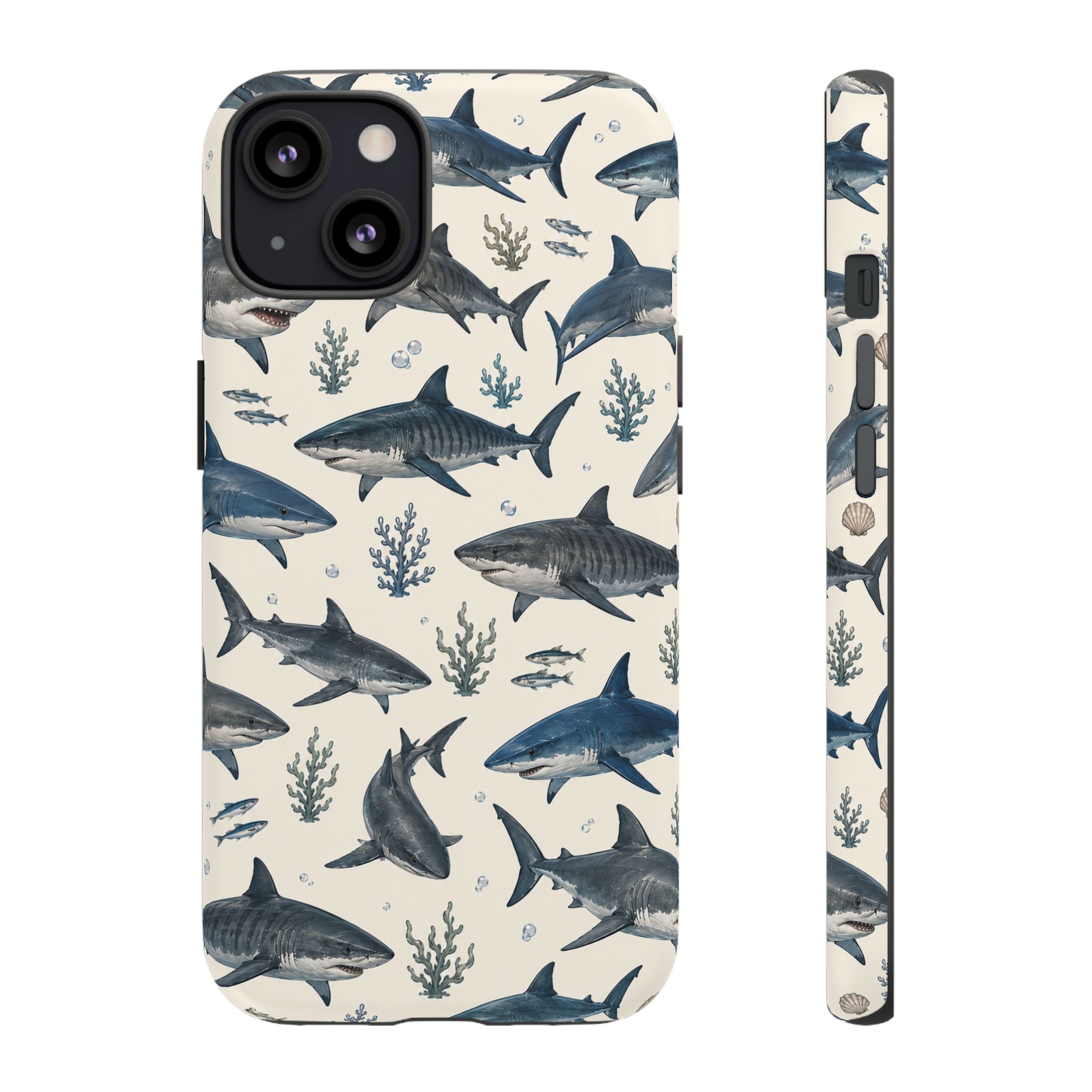 Shark Pattern Phone Case – Nautical Oceanic Phone Cover