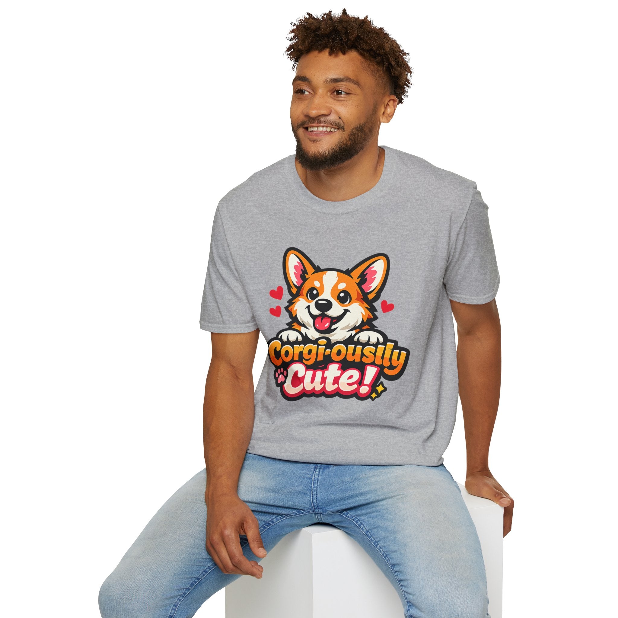 Corgi-ously Cute! Corgi Graphic T-Shirt