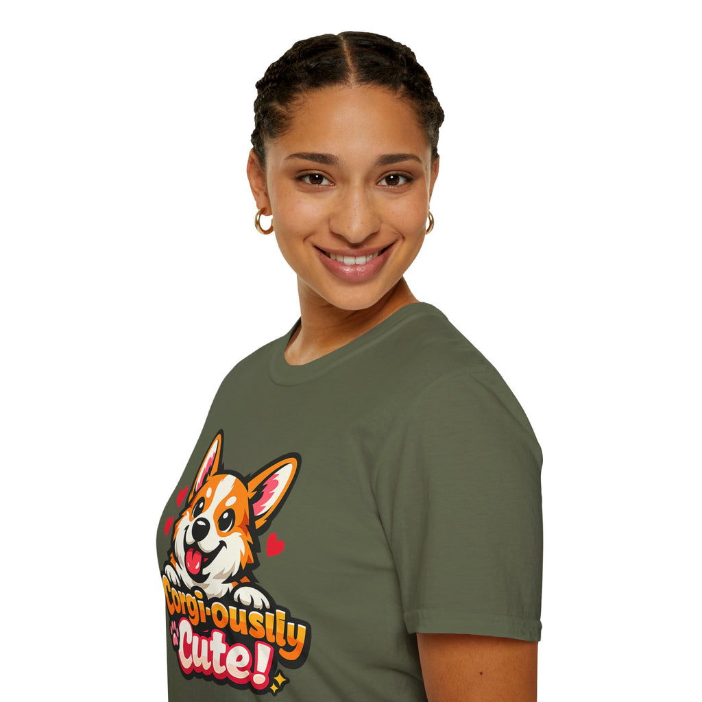 Corgi-ously Cute! Corgi Graphic T-Shirt