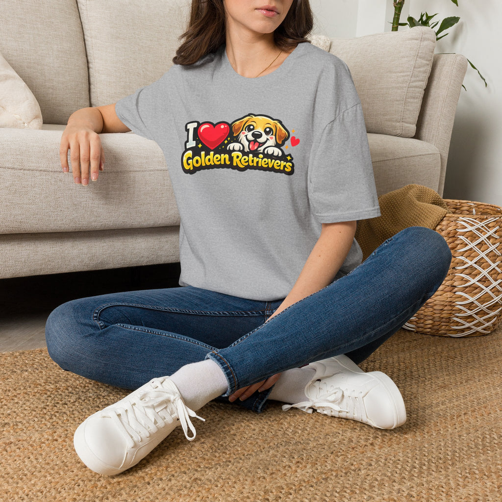 I Heart Golden Retrievers T-Shirt — Cute Lab Dog Lover Tee