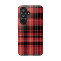 Red Black Buffalo Plaid Tough Phone Case