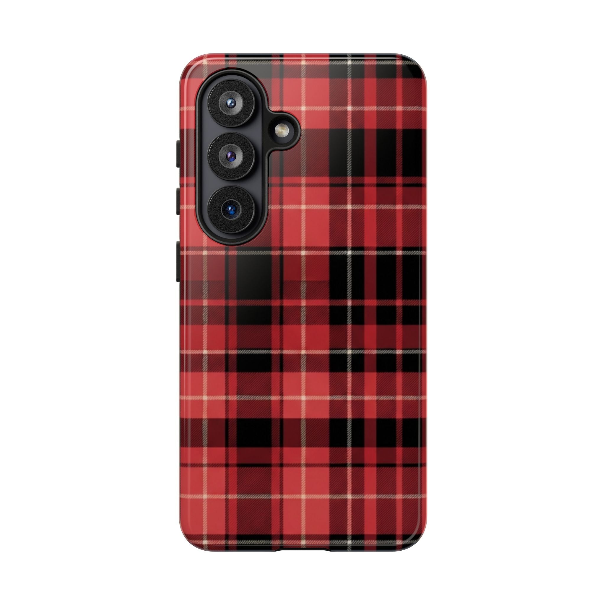 Red Black Buffalo Plaid Tough Phone Case