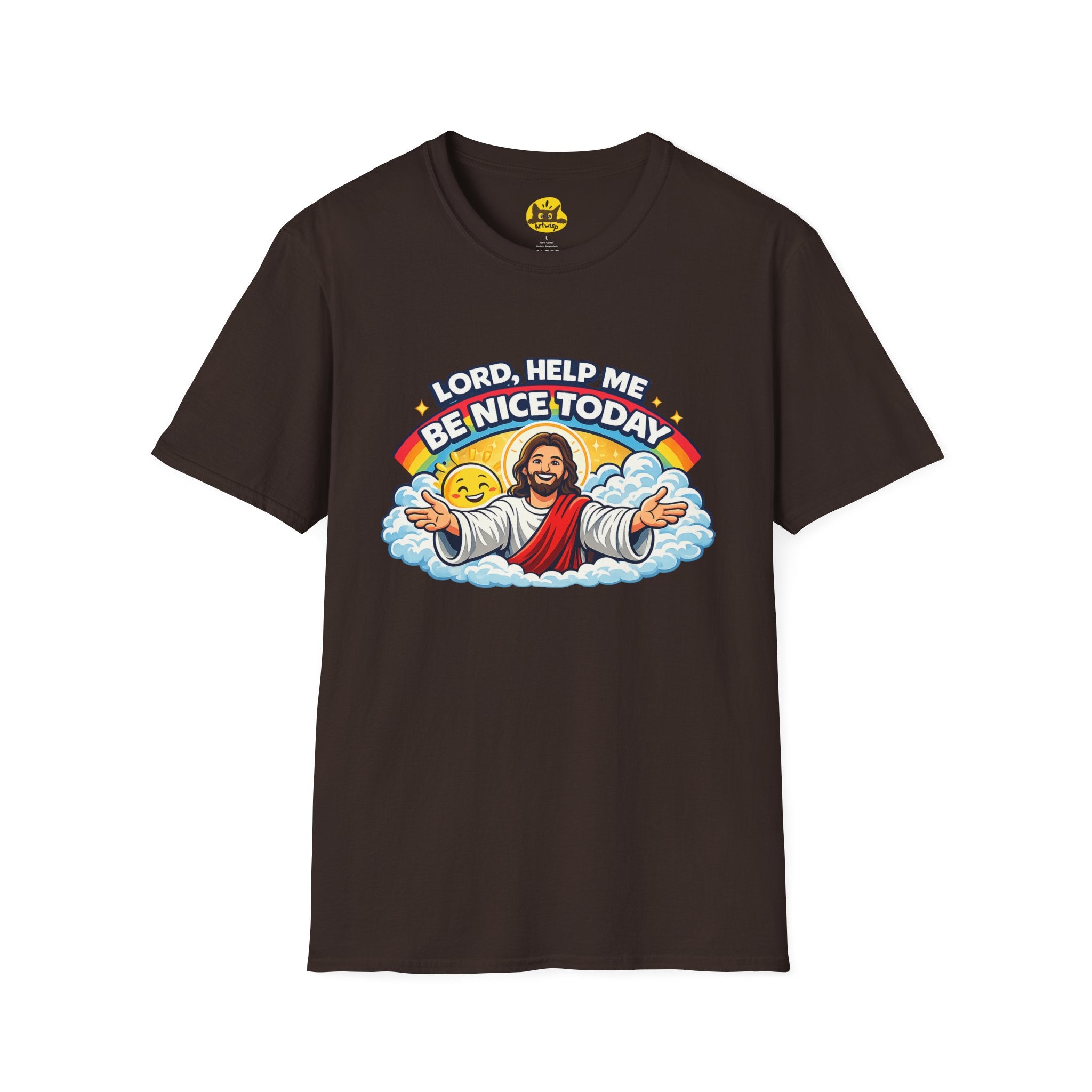 Lord Help Me Be Nice Today T-Shirt — Funny Jesus Christian Tee