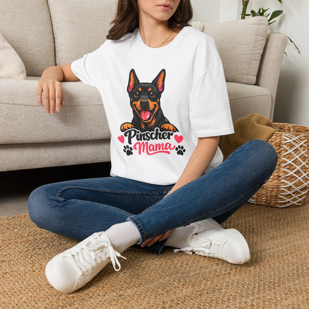 Pinscher Mama T‑Shirt — Cute Doberman Pincher Dog Mom Tee