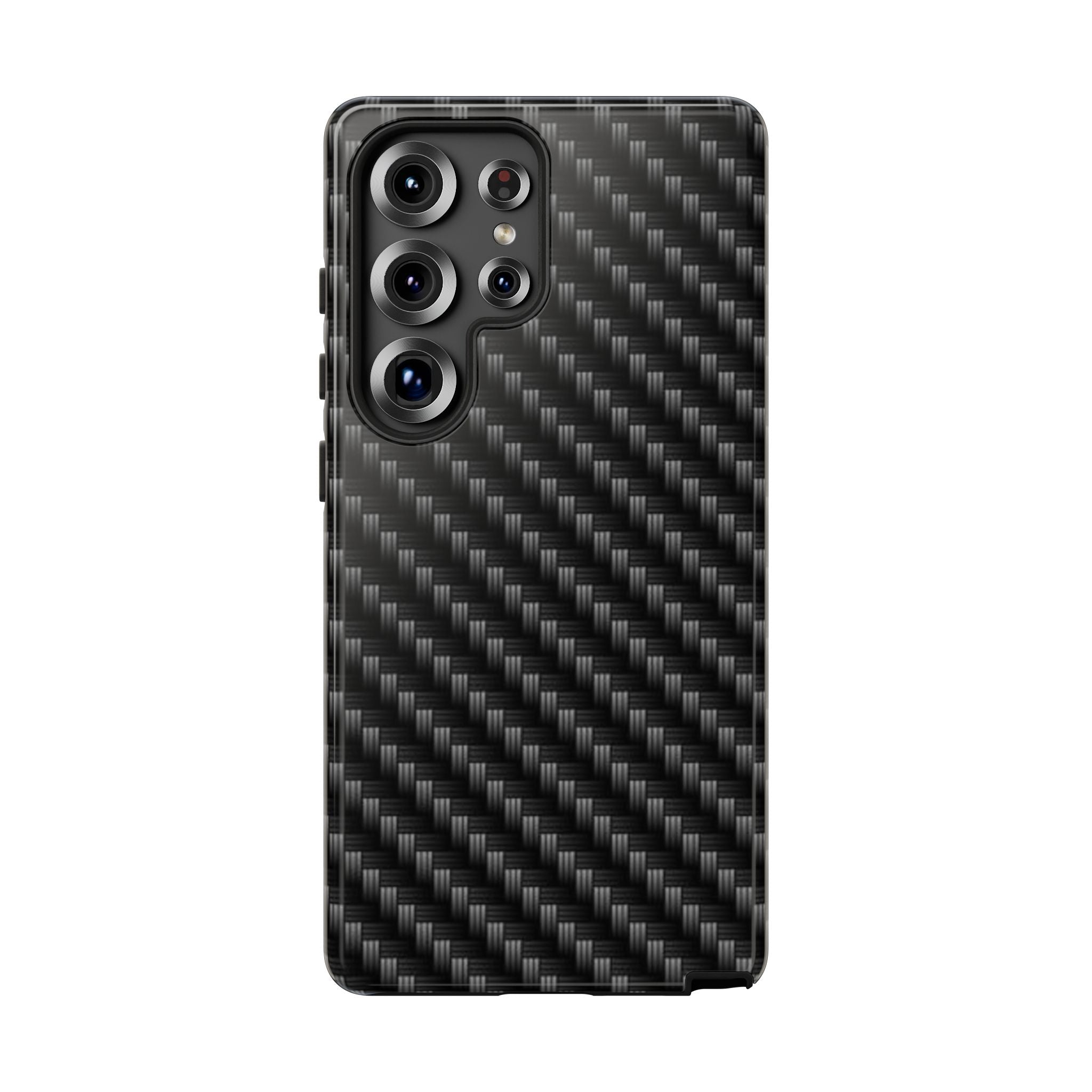 Carbon Fiber Pattern Tough Phone Case - Slim Protective Phone Cover