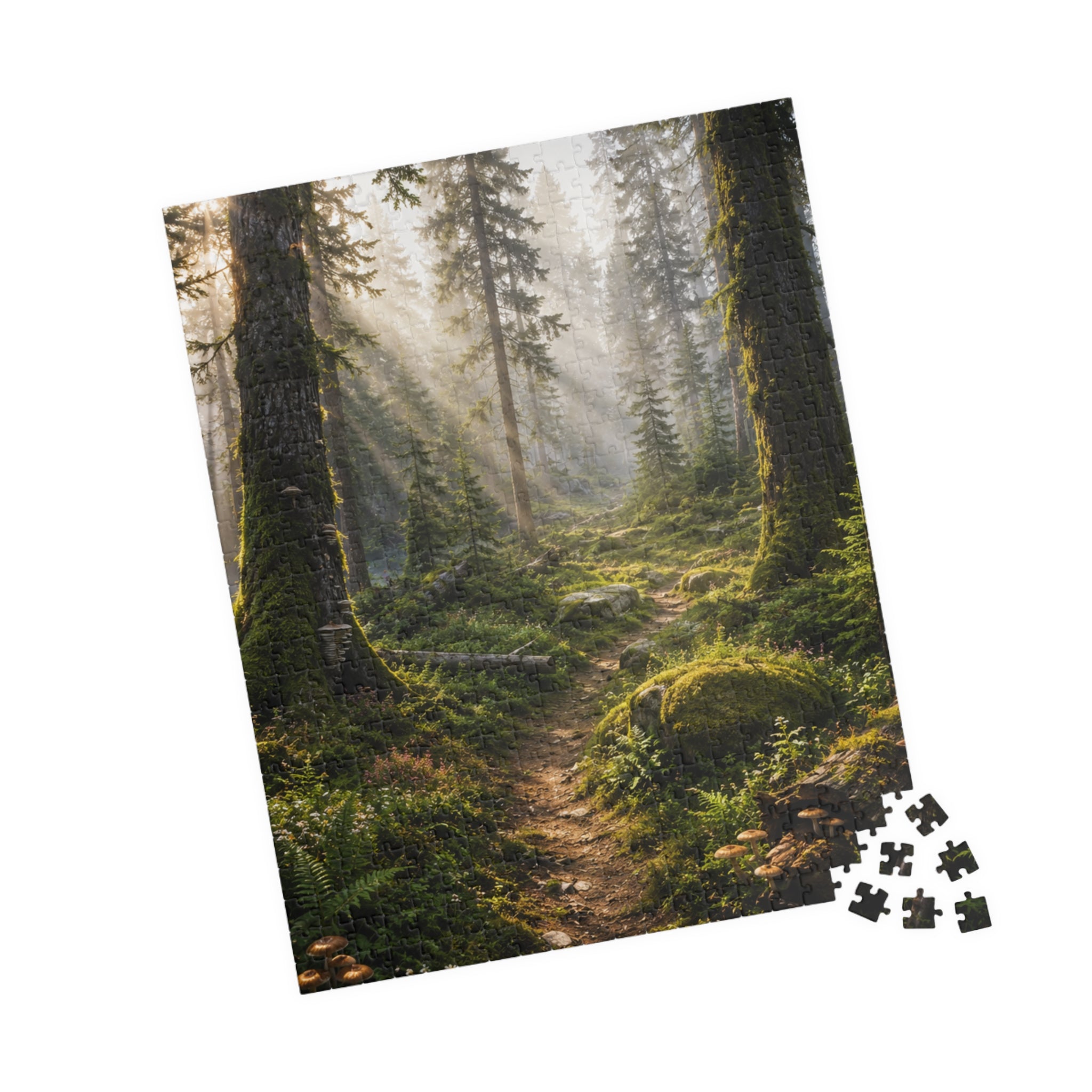 Mystic Forest Path Puzzle — Scenic Woodland Jigsaw (110/252/520/1014 pcs)