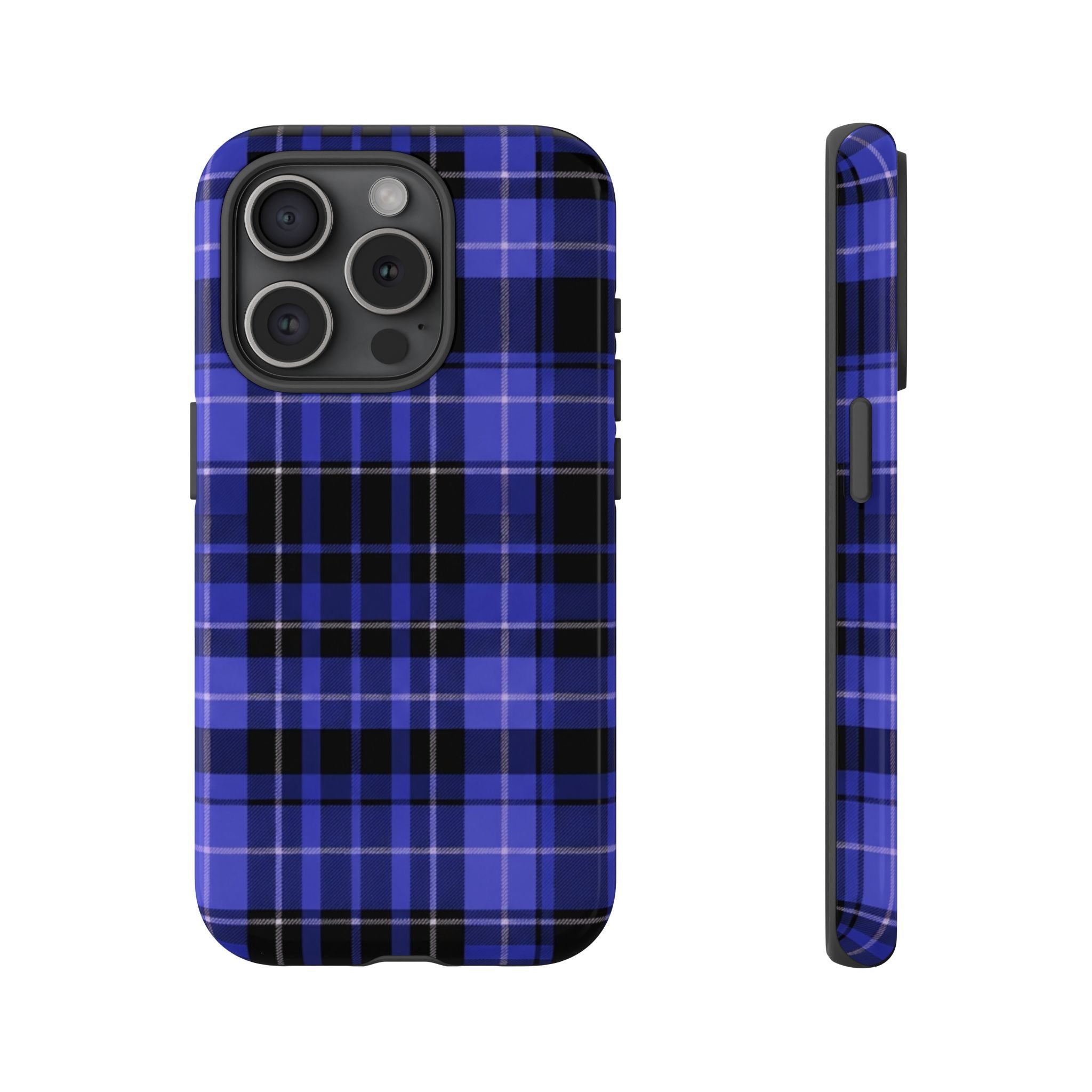Blue Buffalo Plaid Tough Case — Blue Plaid Protective Phone Case