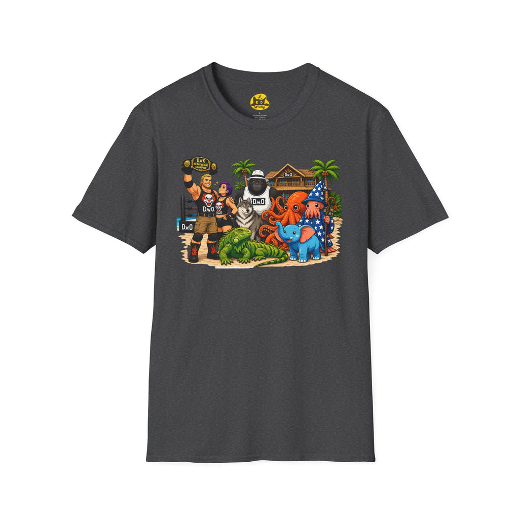 Funny T-Shirt — Wild Wrestling Mascot Crew Gift Tee