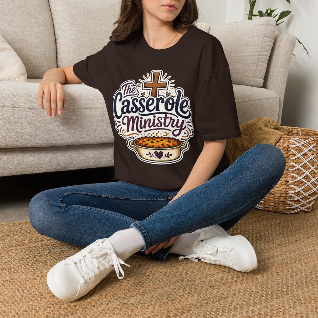 Casserole Ministry T-Shirt — Faith-Based Church Potluck Tee