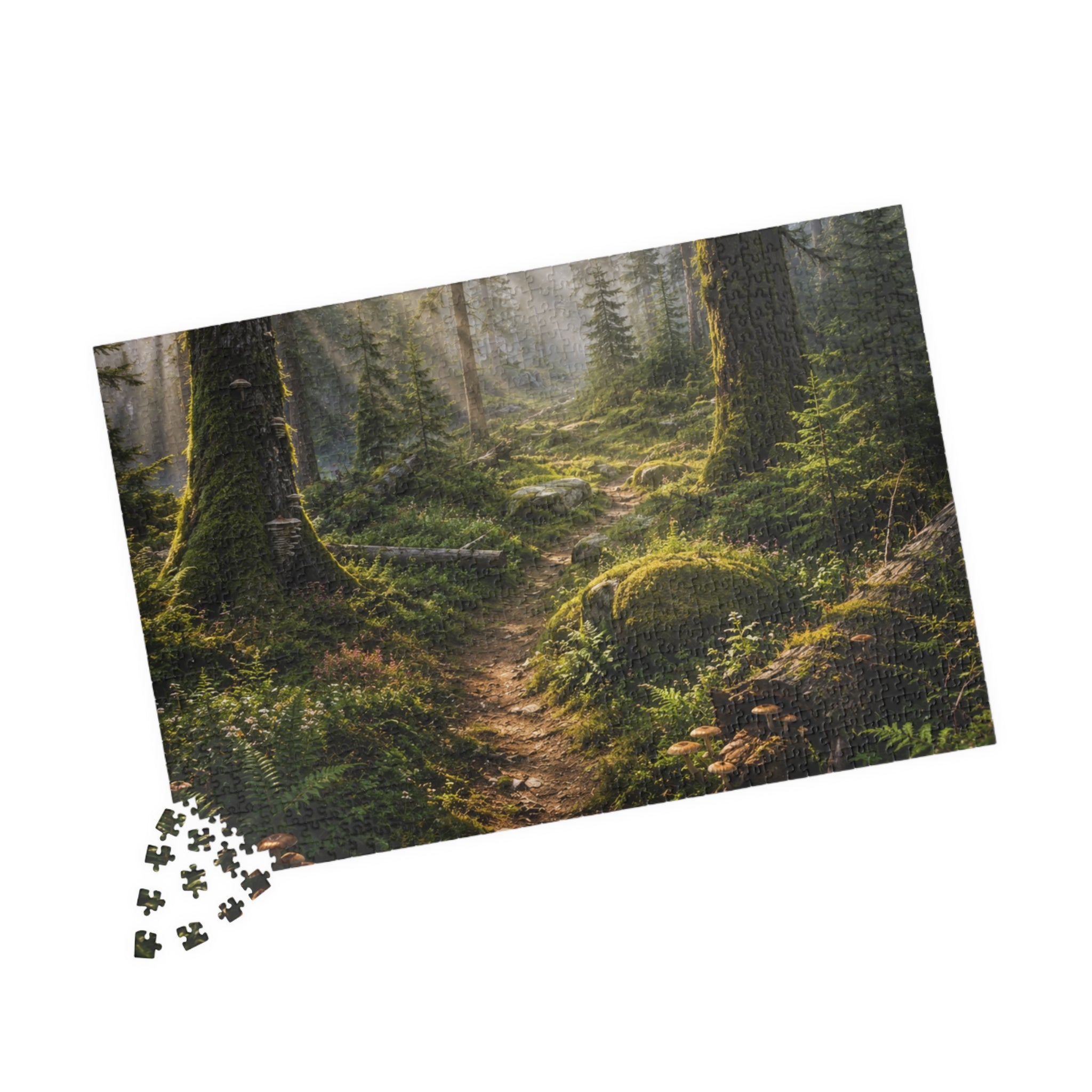 Mystic Forest Path Puzzle — Scenic Woodland Jigsaw (110/252/520/1014 pcs)