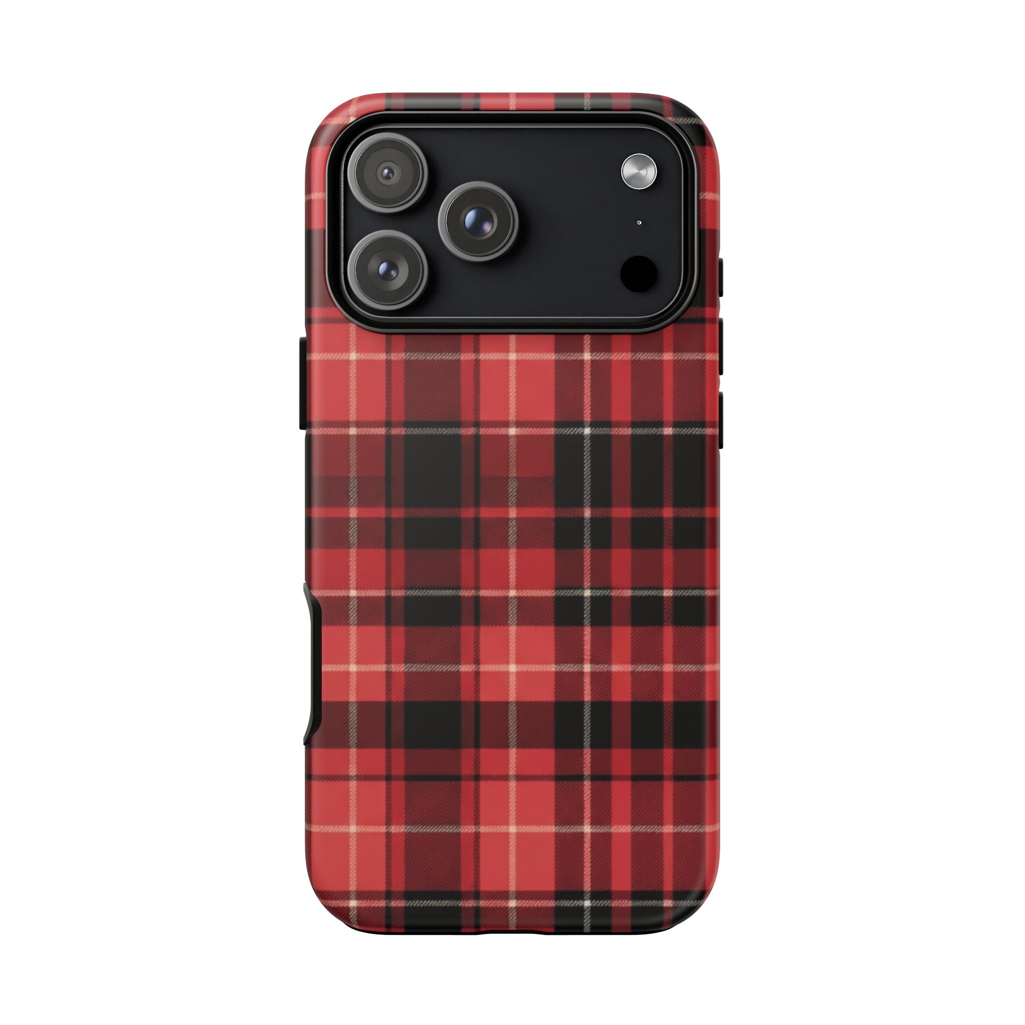 Red Black Buffalo Plaid Tough Phone Case