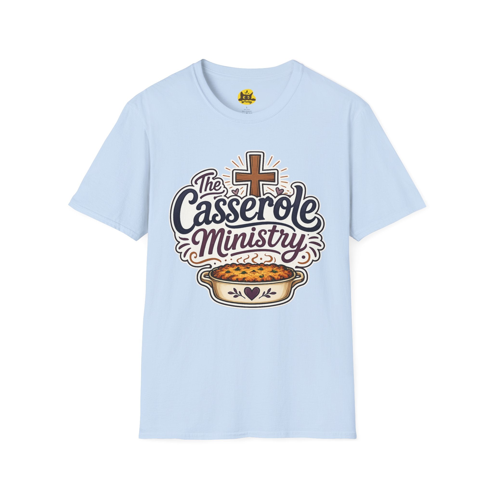 Casserole Ministry T-Shirt — Faith-Based Church Potluck Tee