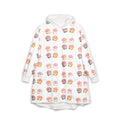 Cat Paw Pattern Hooded Blanket – Cozy Sherpa Wearable Blanket Hoodie