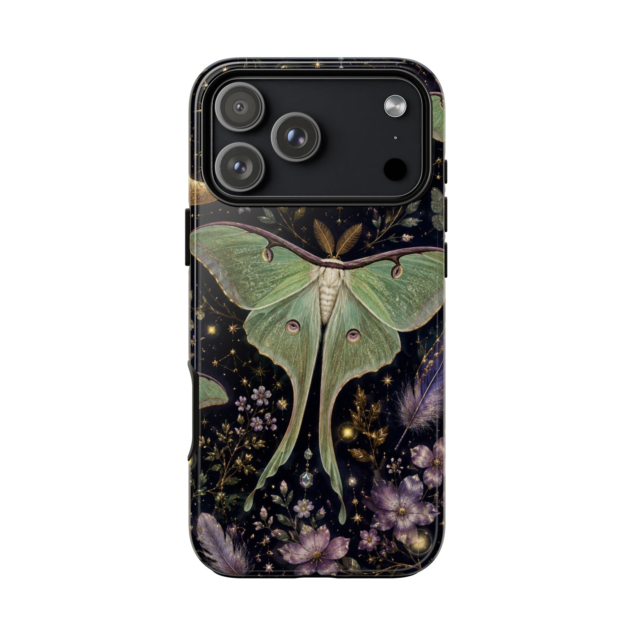 Luna Moth Phone Case — Mystical Moonlight Botanical Tough Case