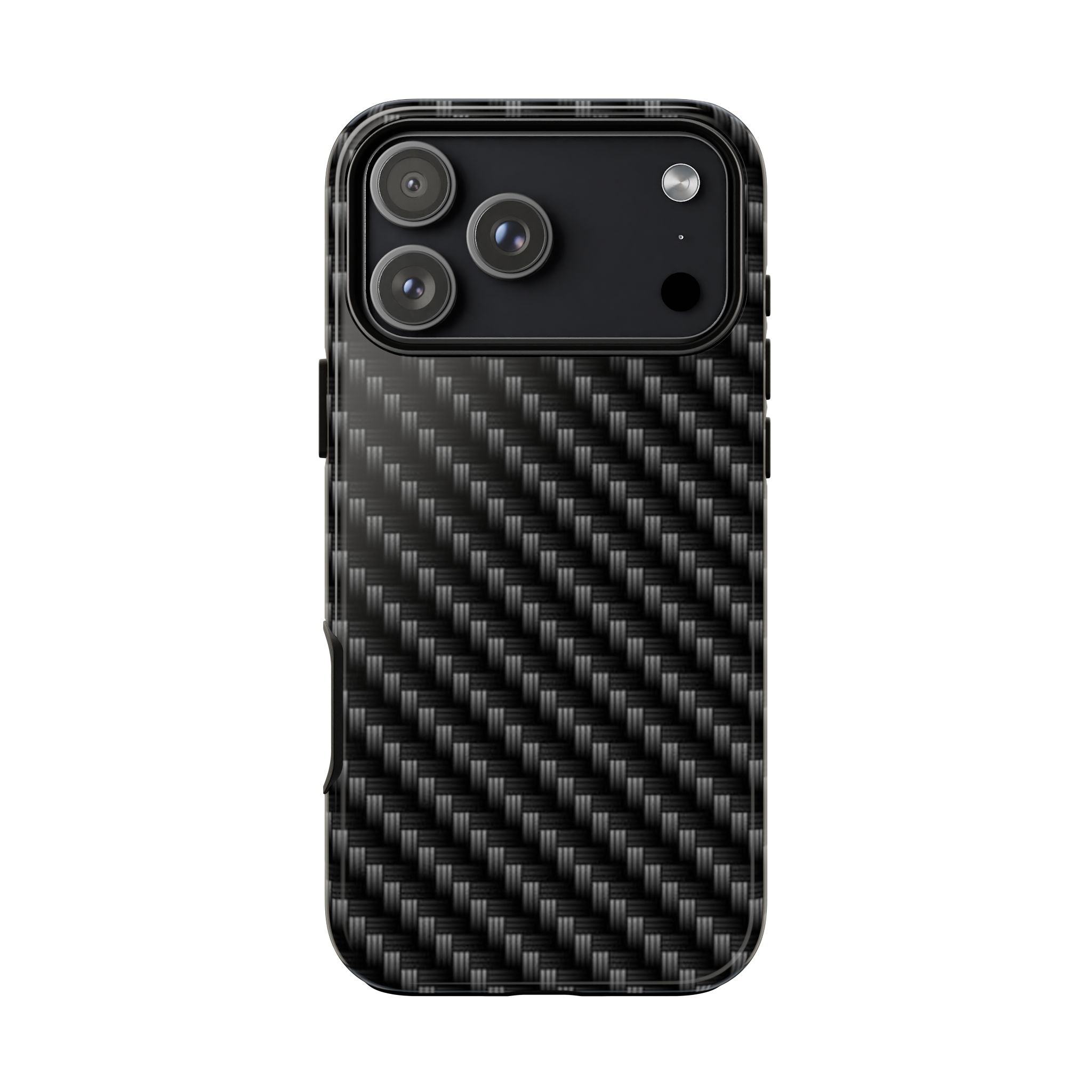 Carbon Fiber Pattern Tough Phone Case - Slim Protective Phone Cover