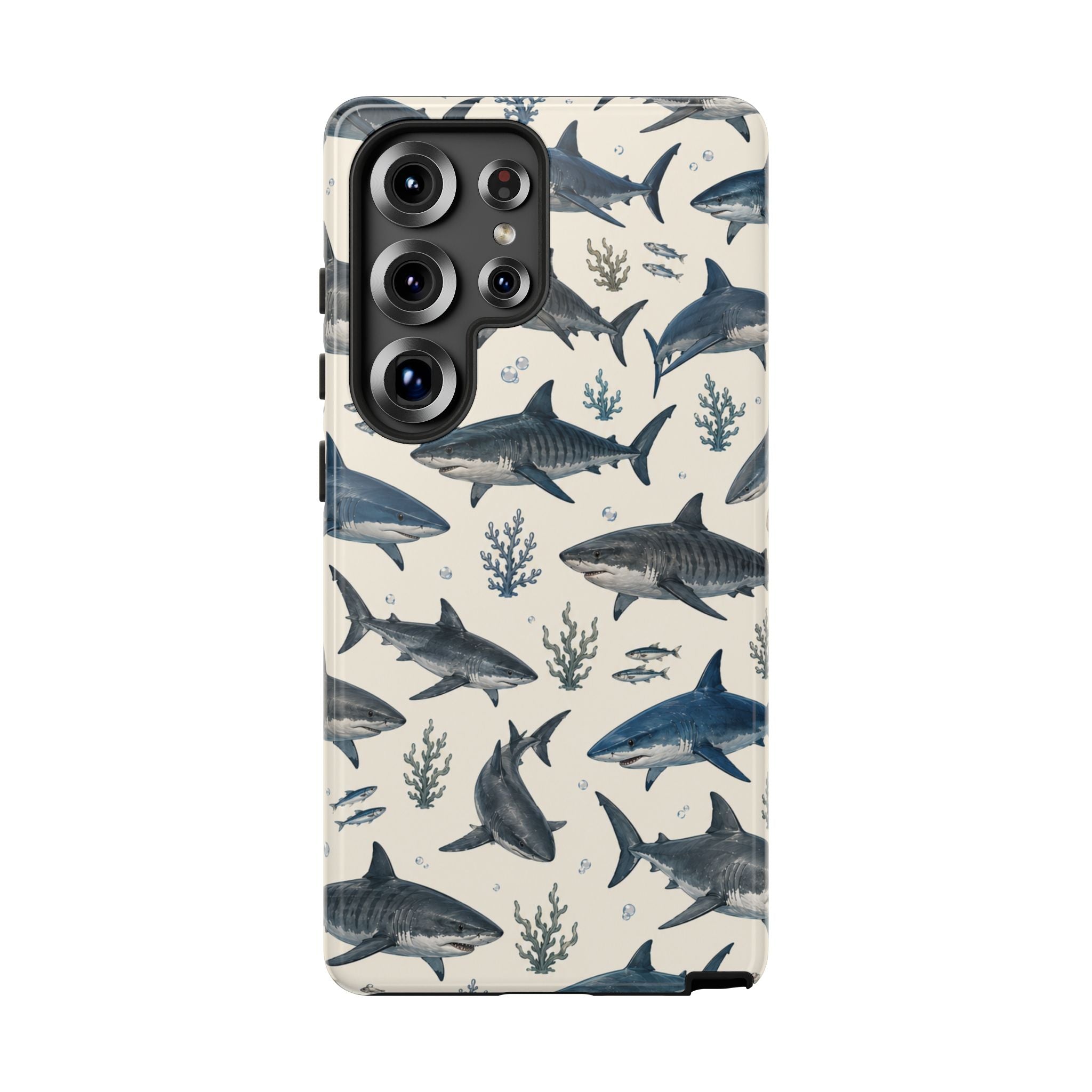 Shark Pattern Phone Case – Nautical Oceanic Phone Cover