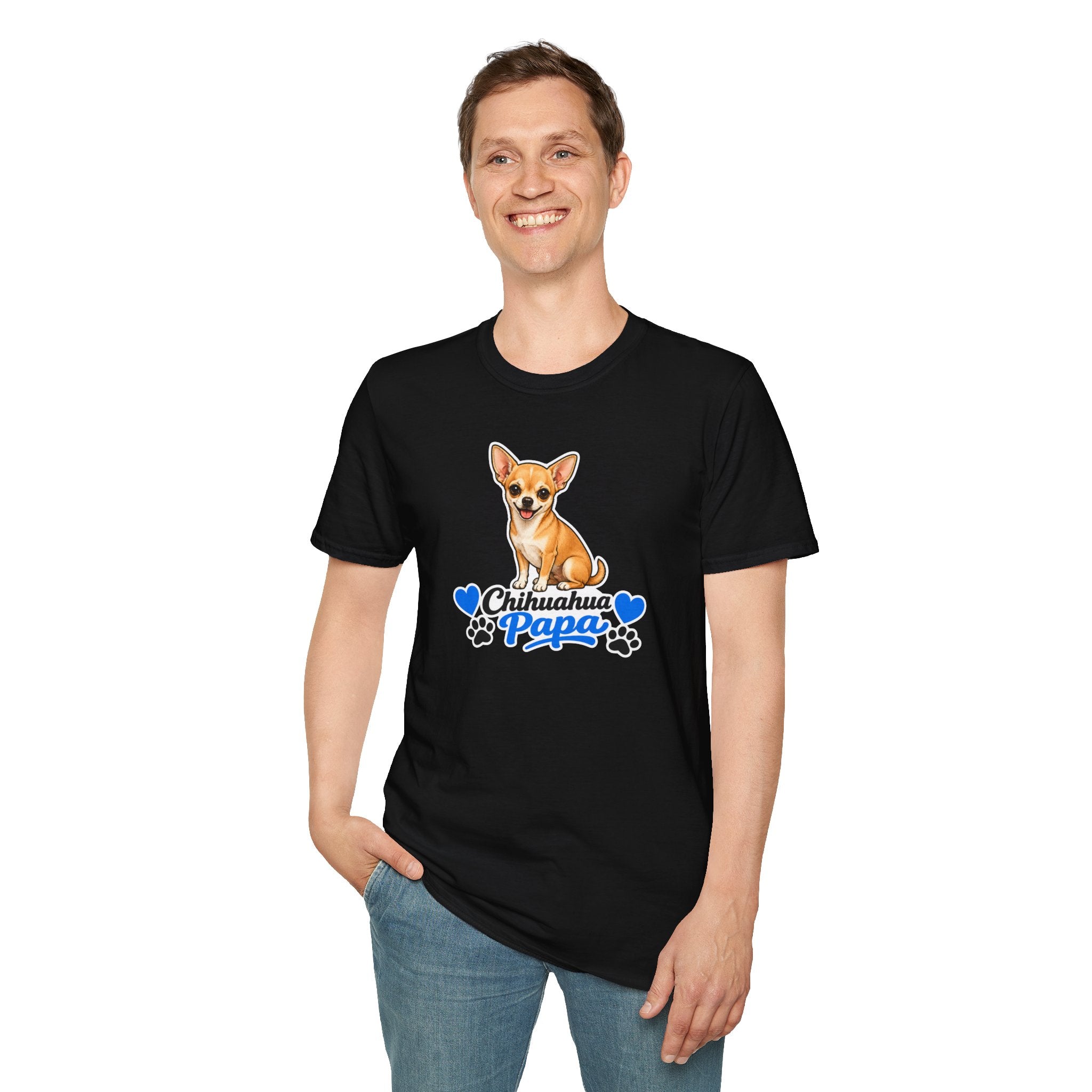 Chihuahua Papa T-Shirt — Cute Dog Dad Graphic Tee