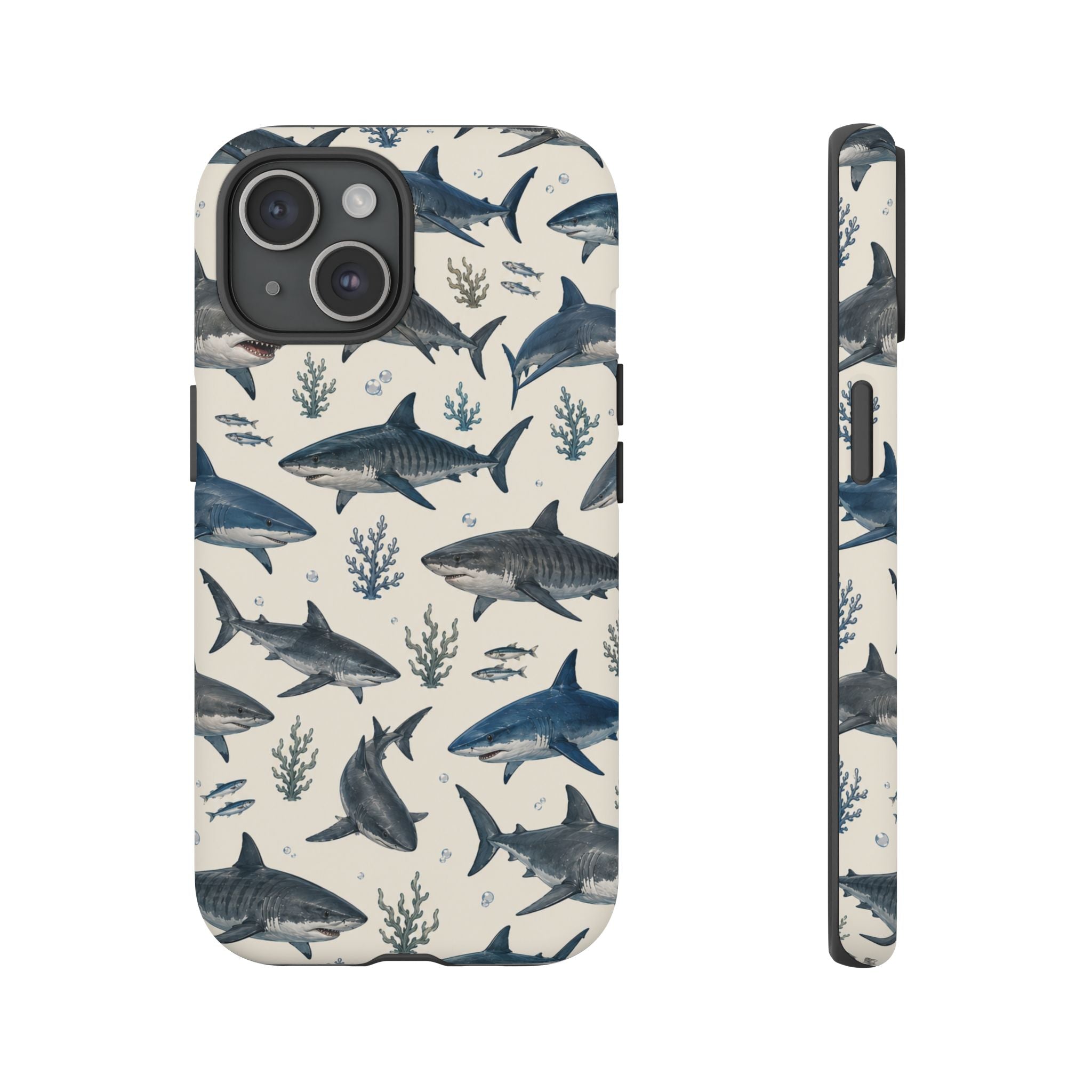 Shark Pattern Phone Case – Nautical Oceanic Phone Cover