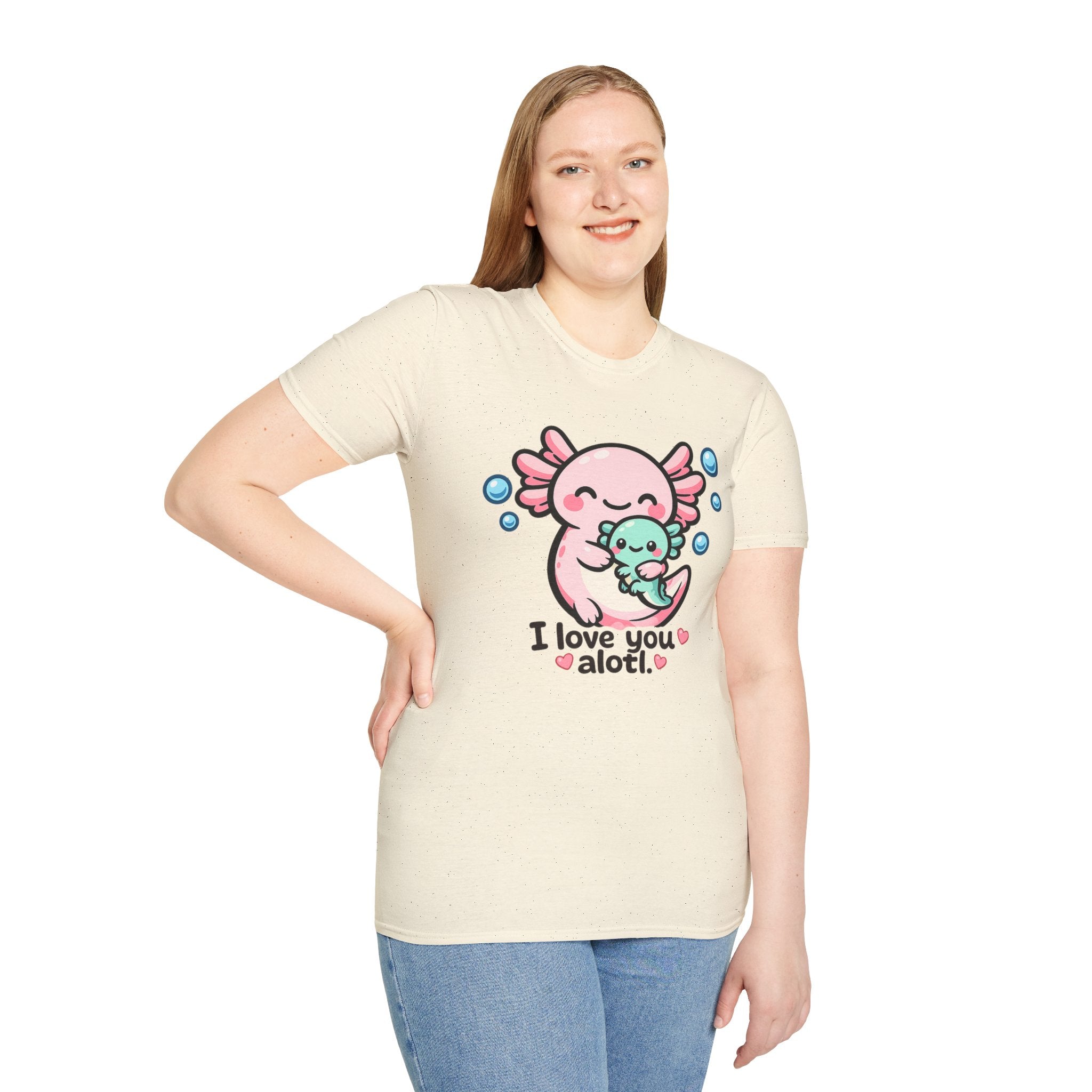 "I love you a lotl" Cute Axolotl Family Tee
