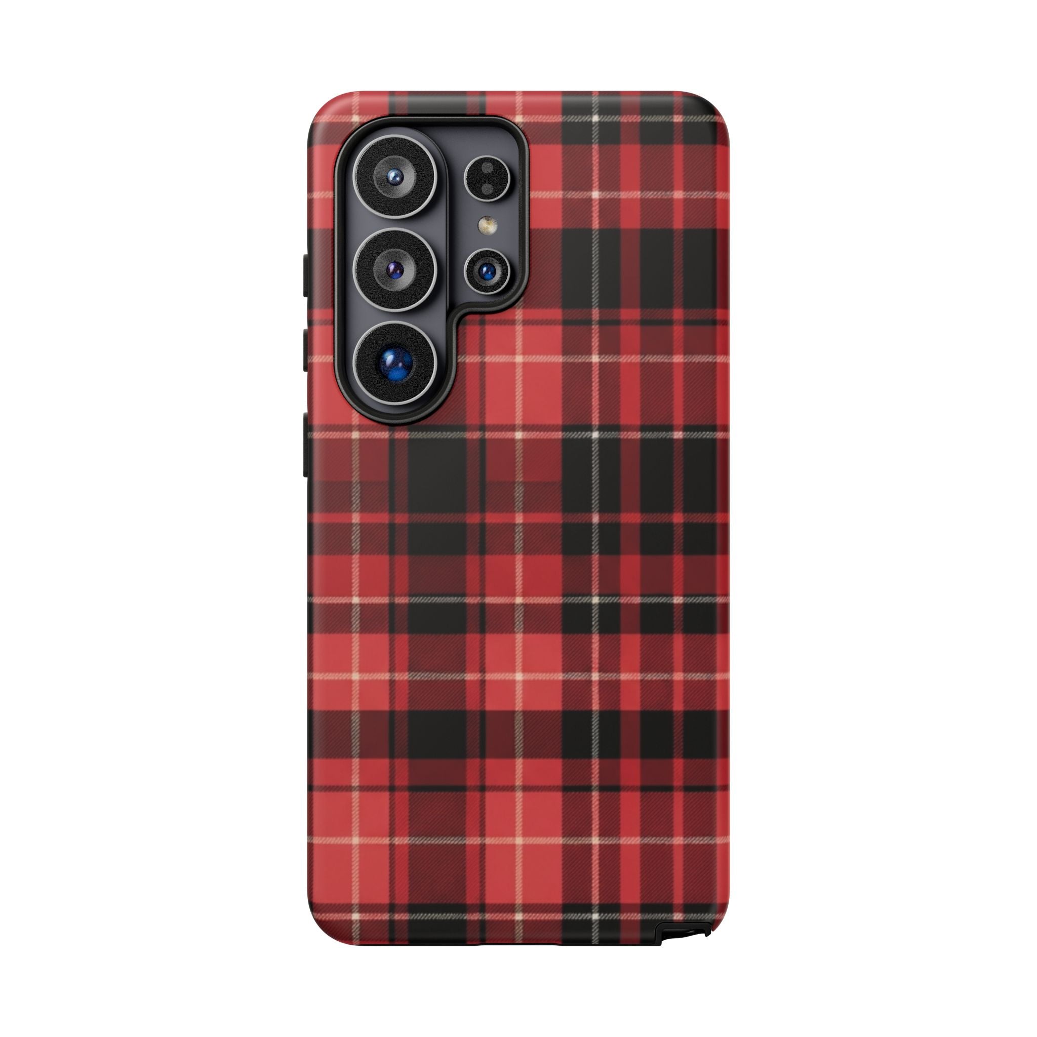 Red Black Buffalo Plaid Tough Phone Case