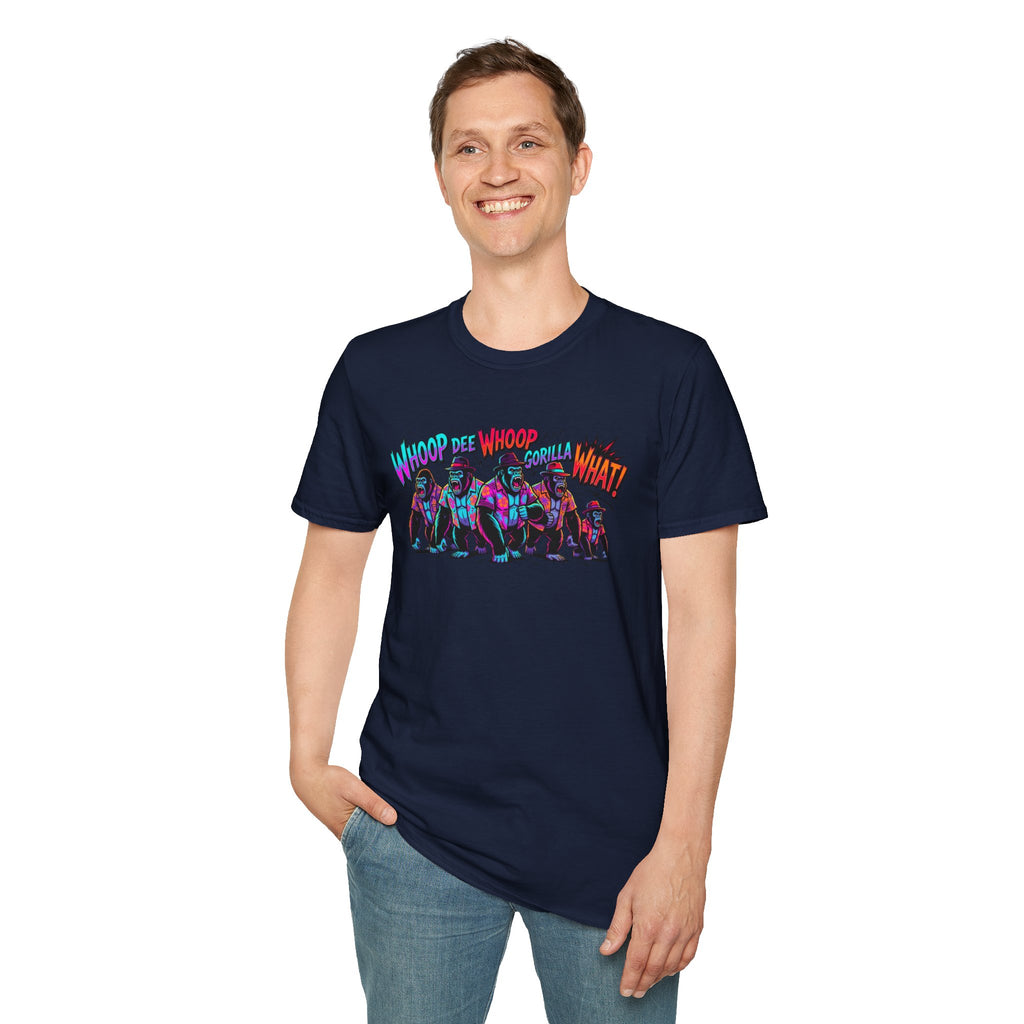 Gorilla Comic Pop Art T-Shirt — "Whoop Dee Whoop Gorilla What!" Graphic Tee