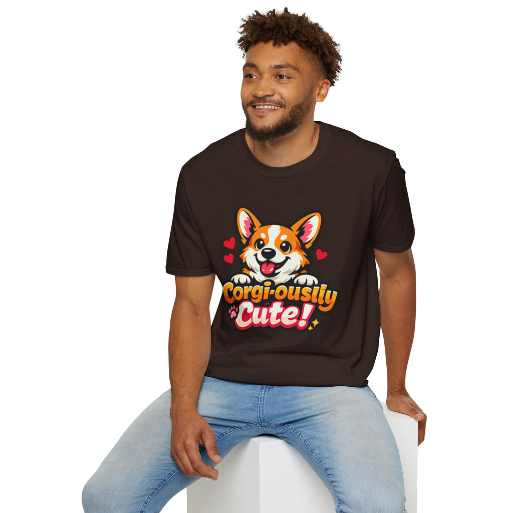 Corgi-ously Cute! Corgi Graphic T-Shirt