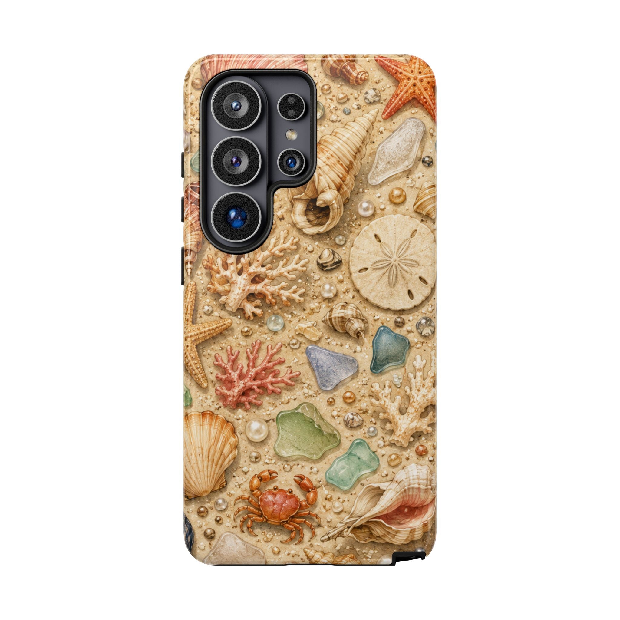 Beach Shells Phone Case — Seashell, Starfish & Sea Glass Coastal Design