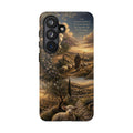Tough Phone Case — Shepherd & Lamb Scenic Christian Scripture Design ("The good shepherd...")