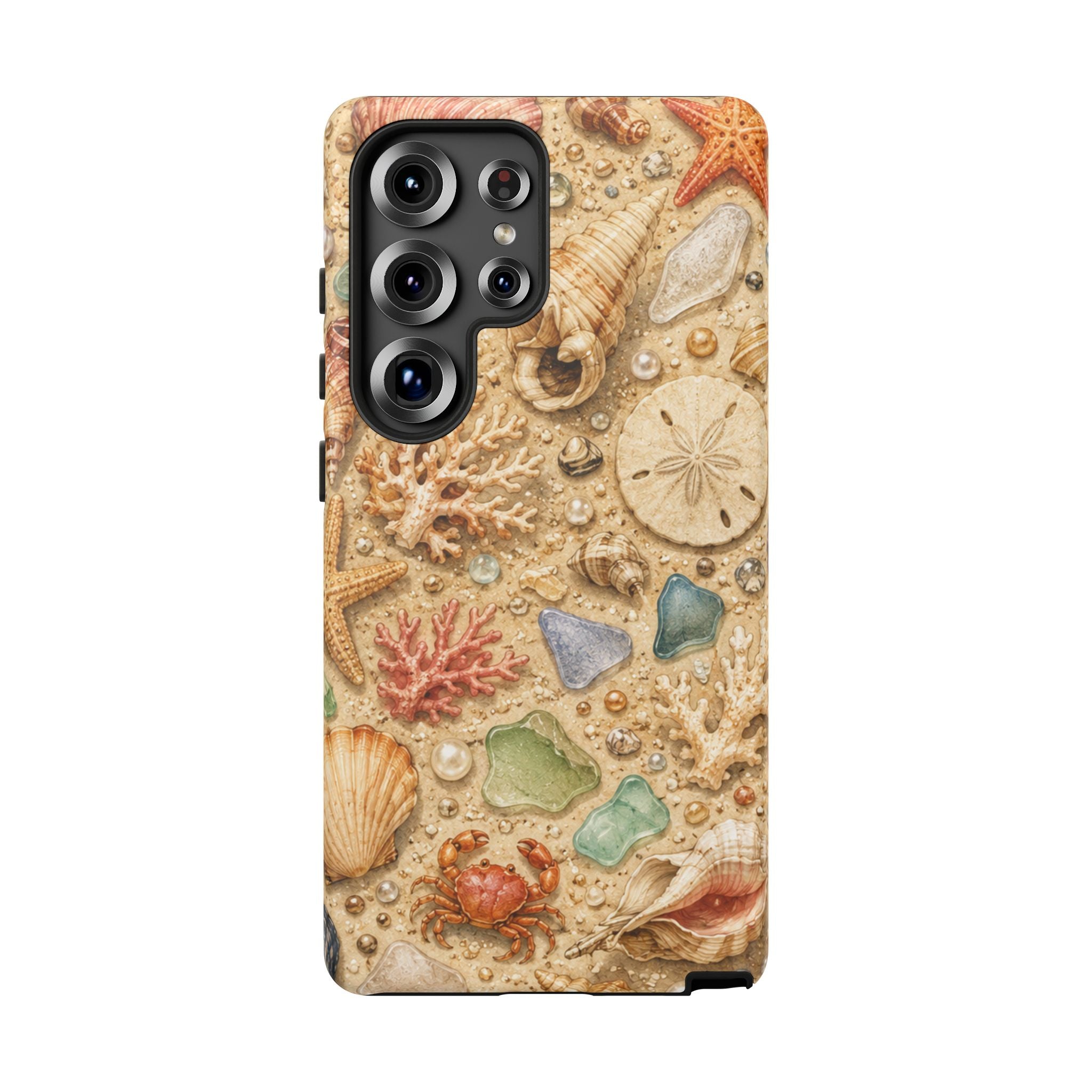 Beach Shells Phone Case — Seashell, Starfish & Sea Glass Coastal Design