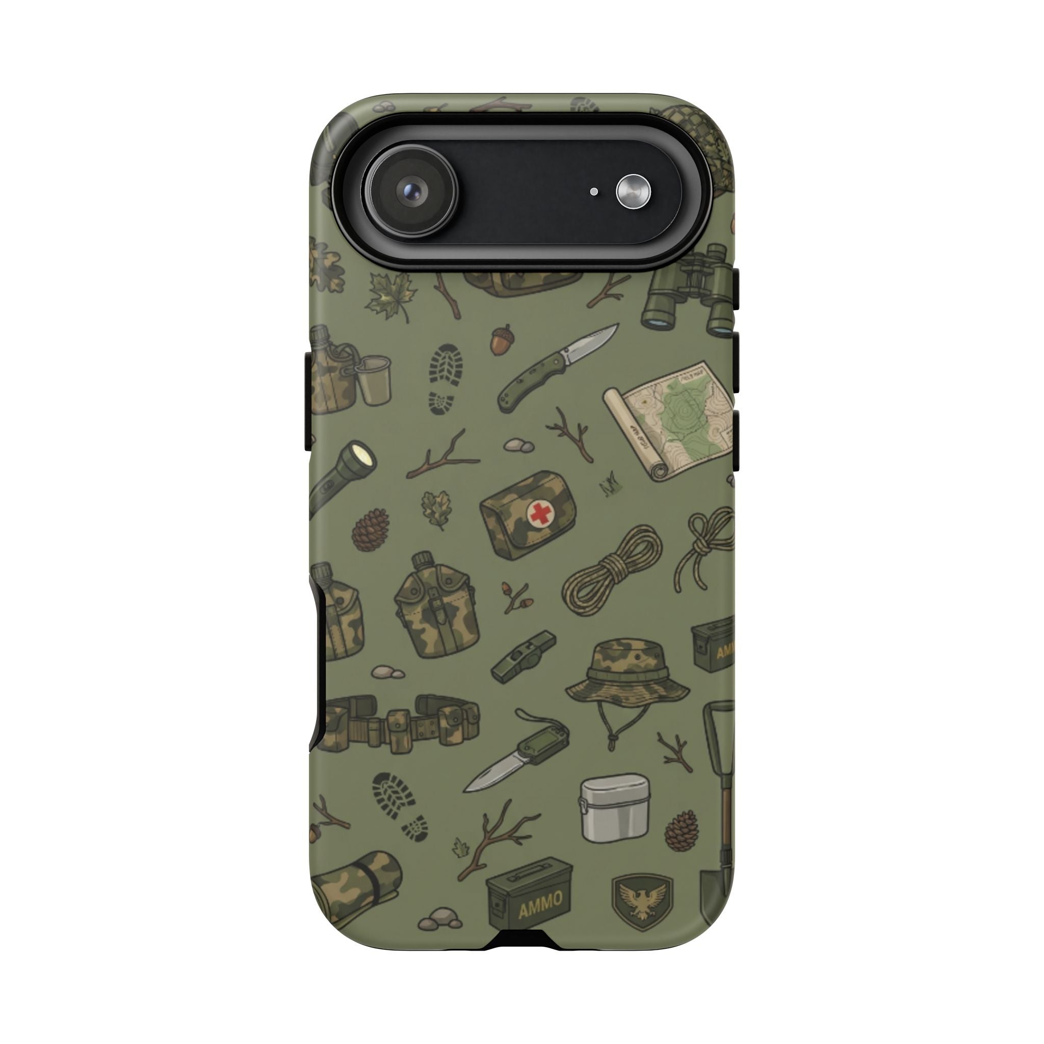 Tactical Gear Phone Case — Military Camping Outdoor Pattern