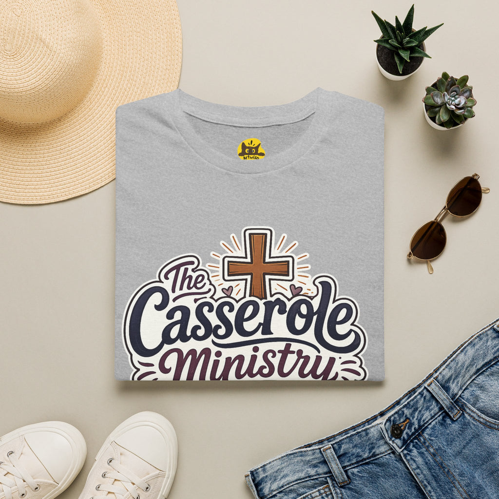 Casserole Ministry T‑Shirt — Faith & Fellowship Church Cooking Crew Tee