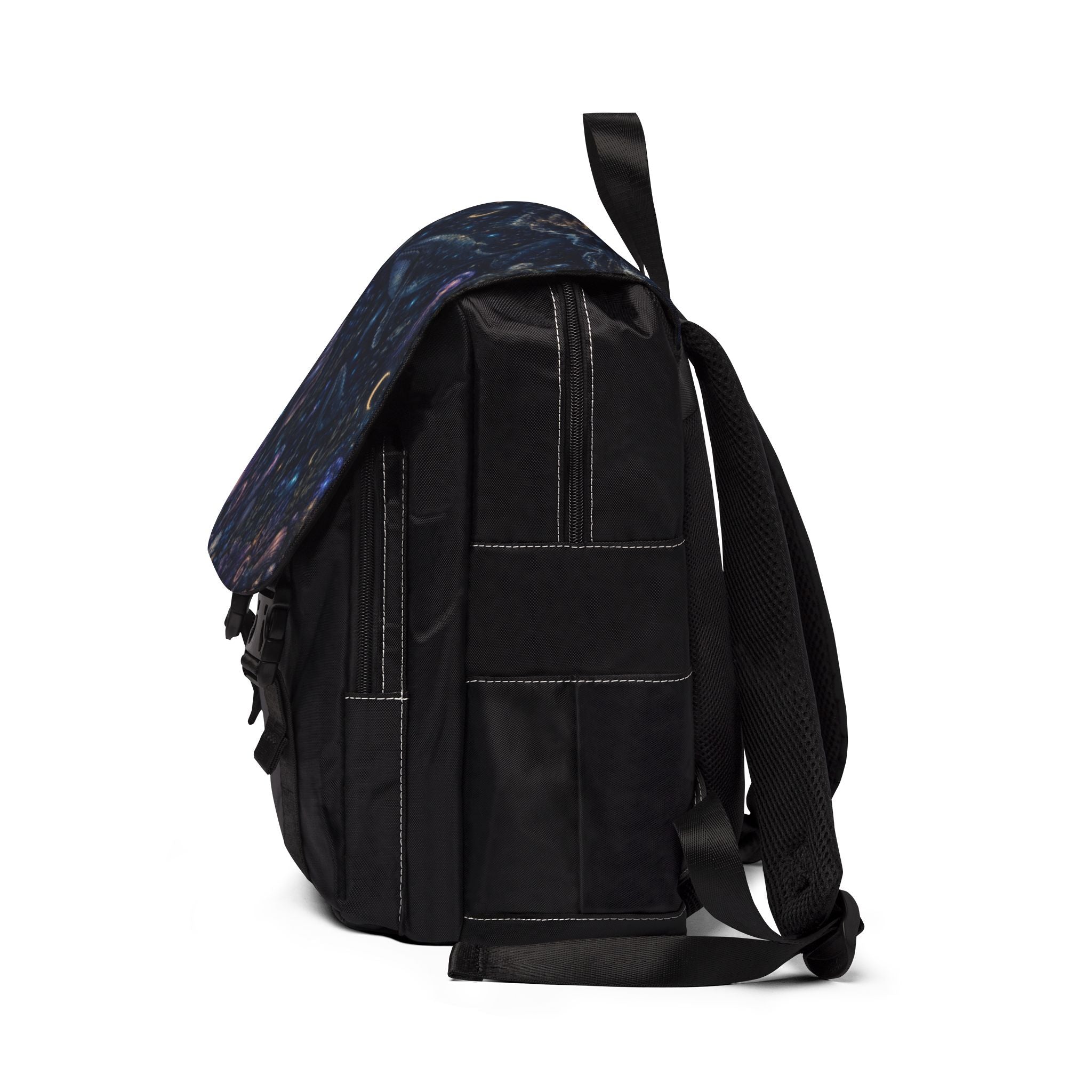 Ocean Night Whale Shoulder Backpack — Starry Sea Jellyfish Shoulder Backpack