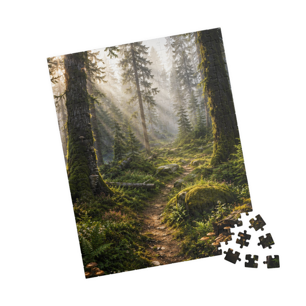 Mystic Forest Path Puzzle — Scenic Woodland Jigsaw (110/252/520/1014 pcs)