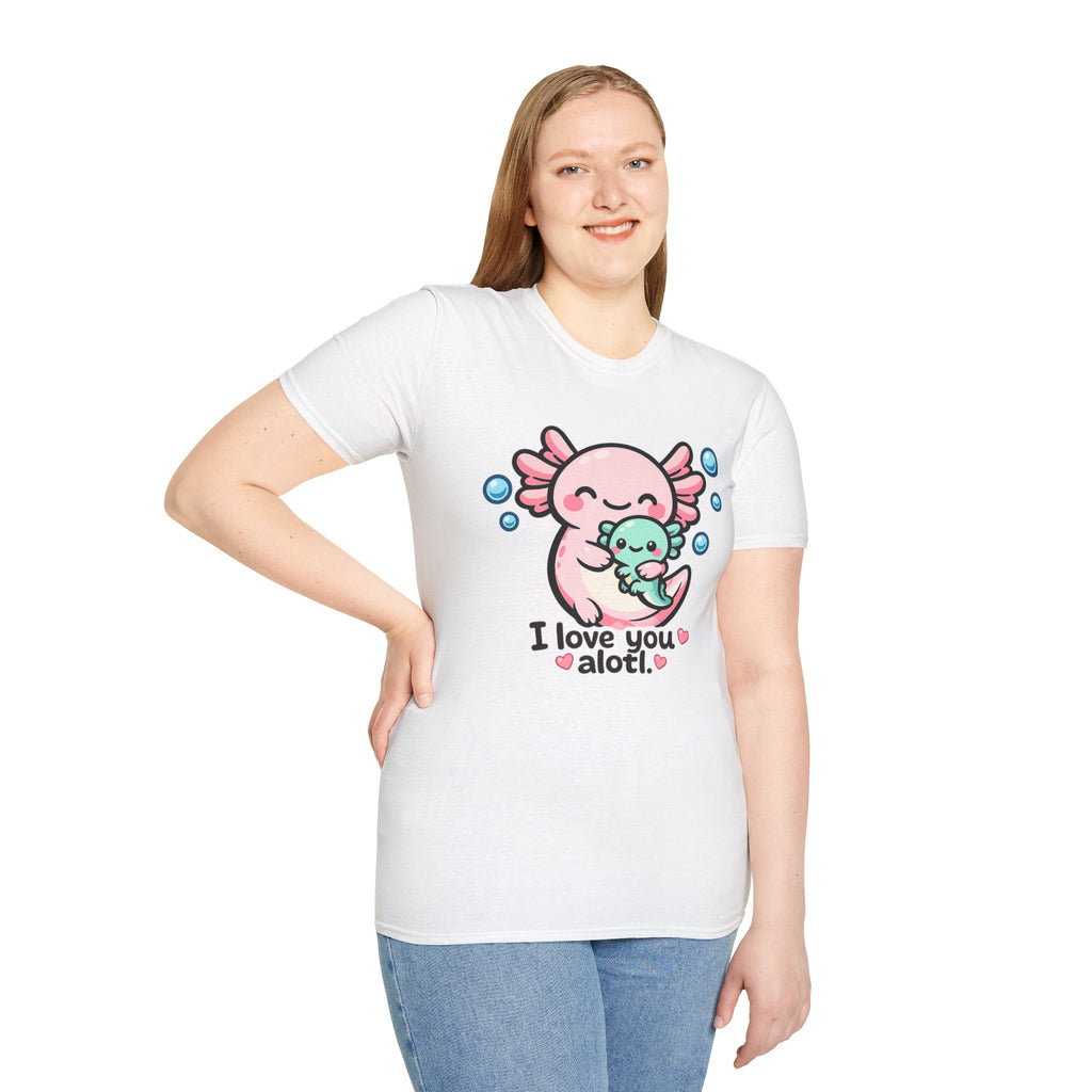 "I love you a lotl" Cute Axolotl Family Tee
