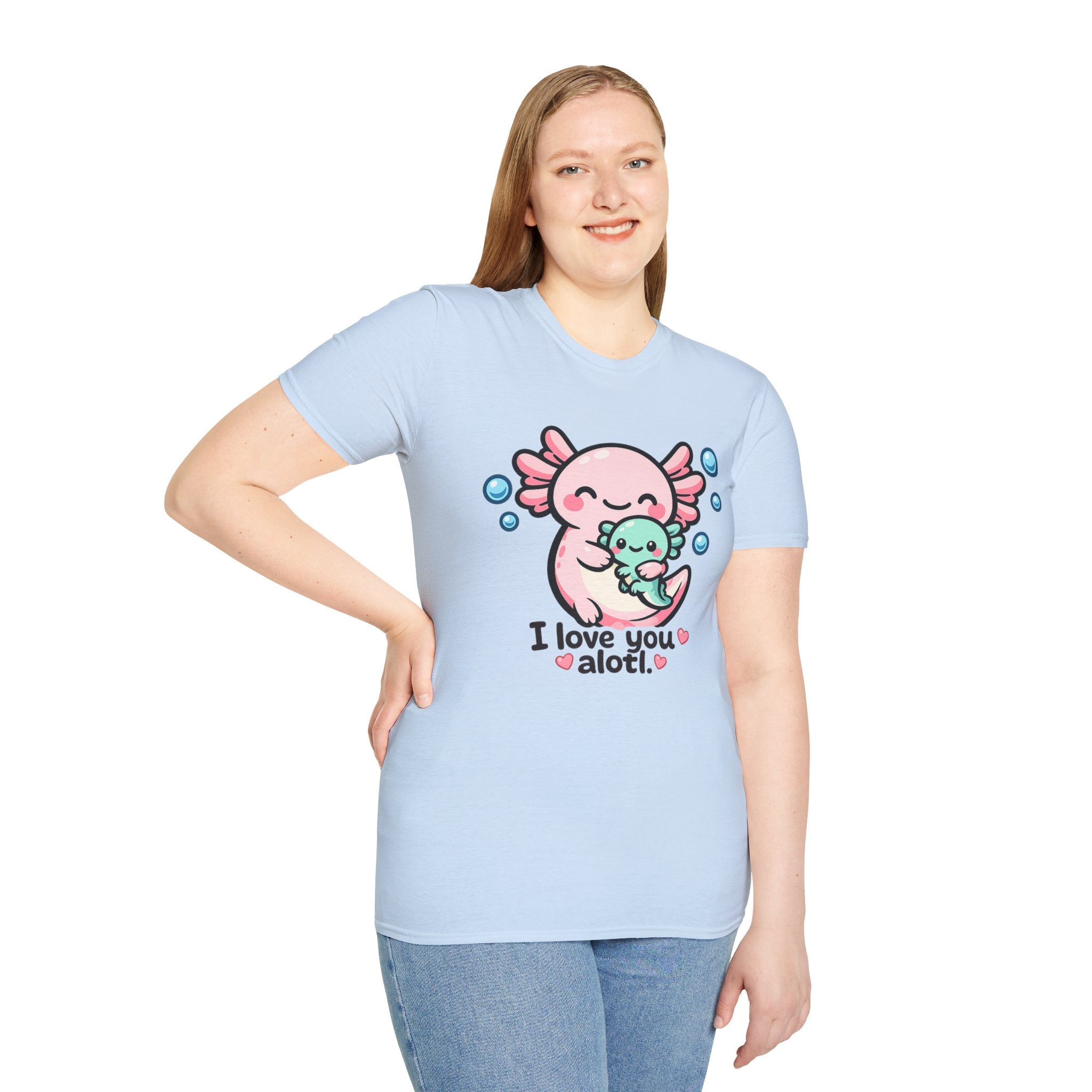 "I love you a lotl" Cute Axolotl Family Tee