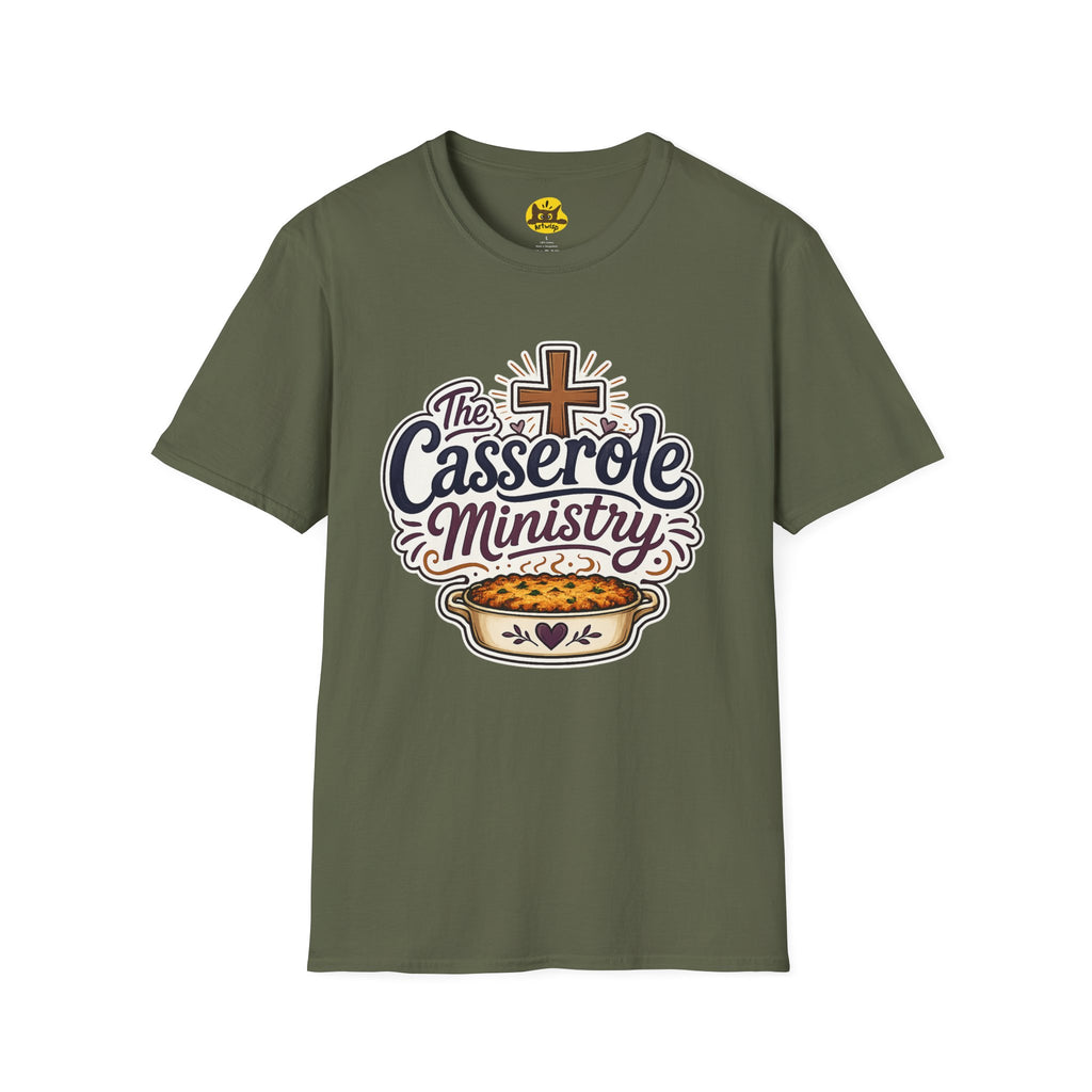 Casserole Ministry T‑Shirt — Faith & Fellowship Church Cooking Crew Tee