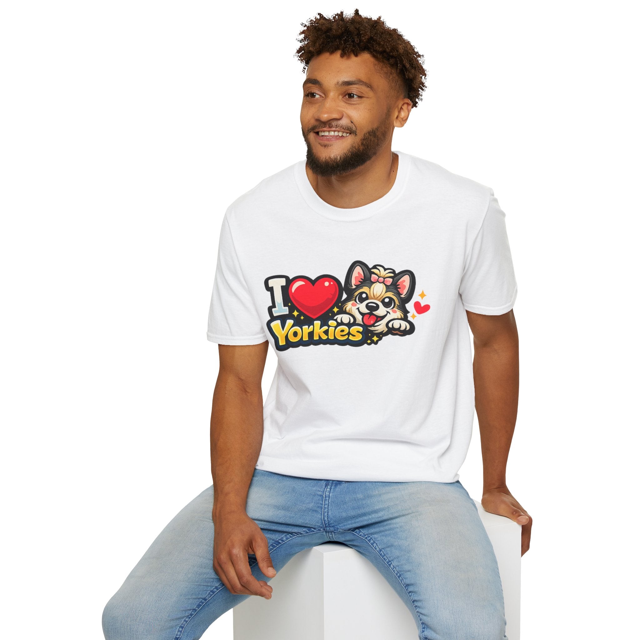 I Heart Yorkies T‑Shirt — Cute Yorkie Dog Lover Tee