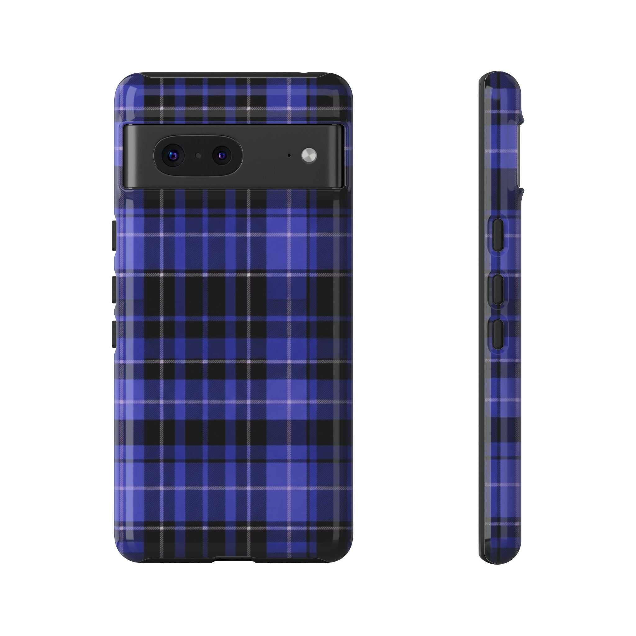 Blue Buffalo Plaid Tough Case — Blue Plaid Protective Phone Case