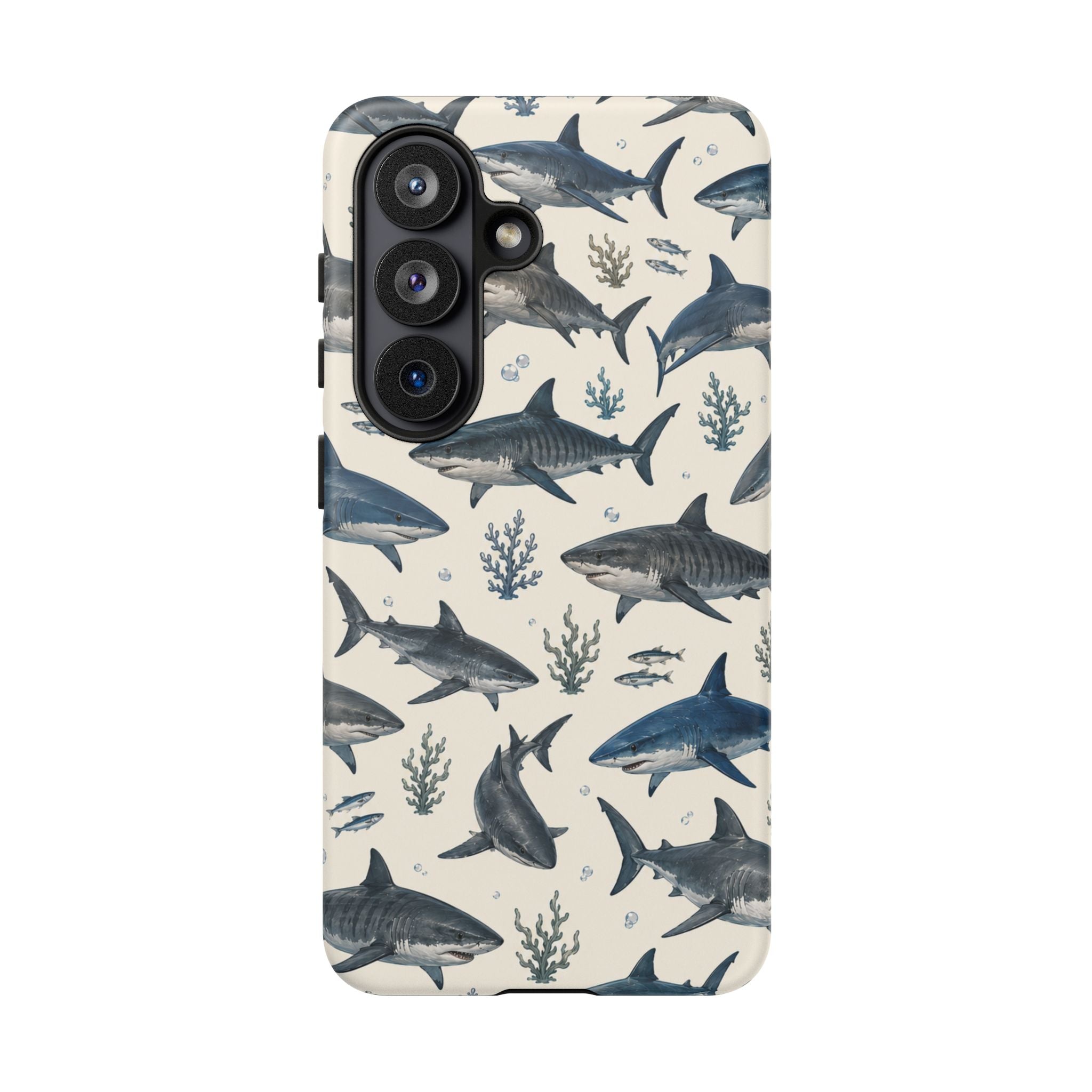 Shark Pattern Phone Case – Nautical Oceanic Phone Cover
