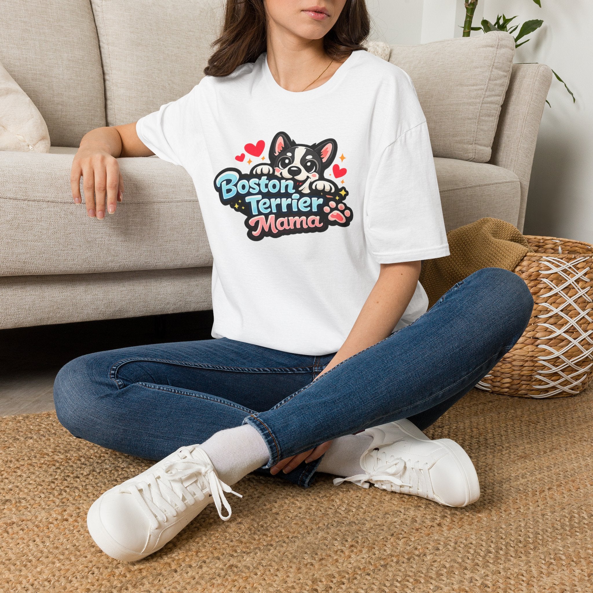 Boston Terrier Mama T‑Shirt — Cute Dog Mom Tee