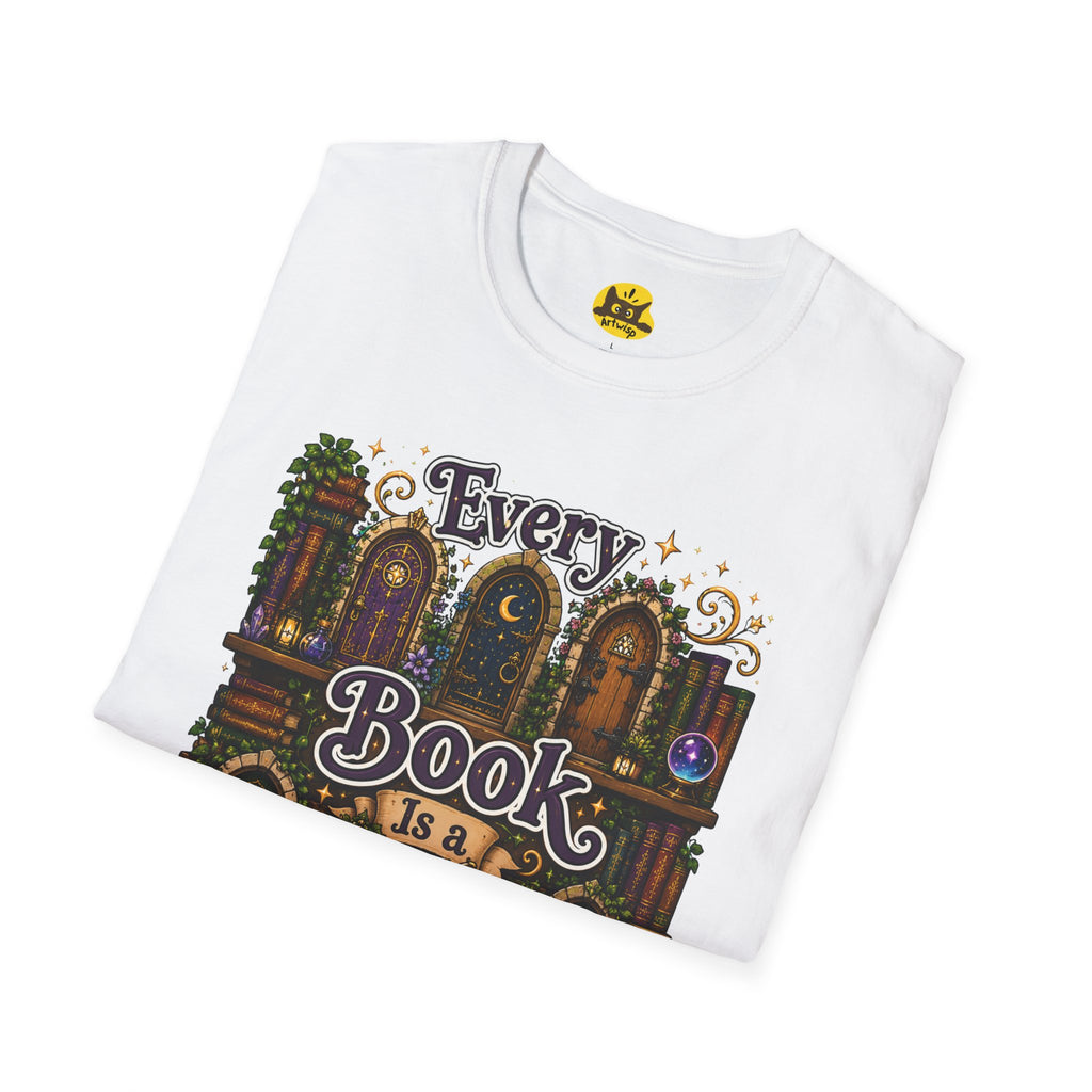 Every Book Is a Door T-Shirt — Literary Fantasy Reader Tee