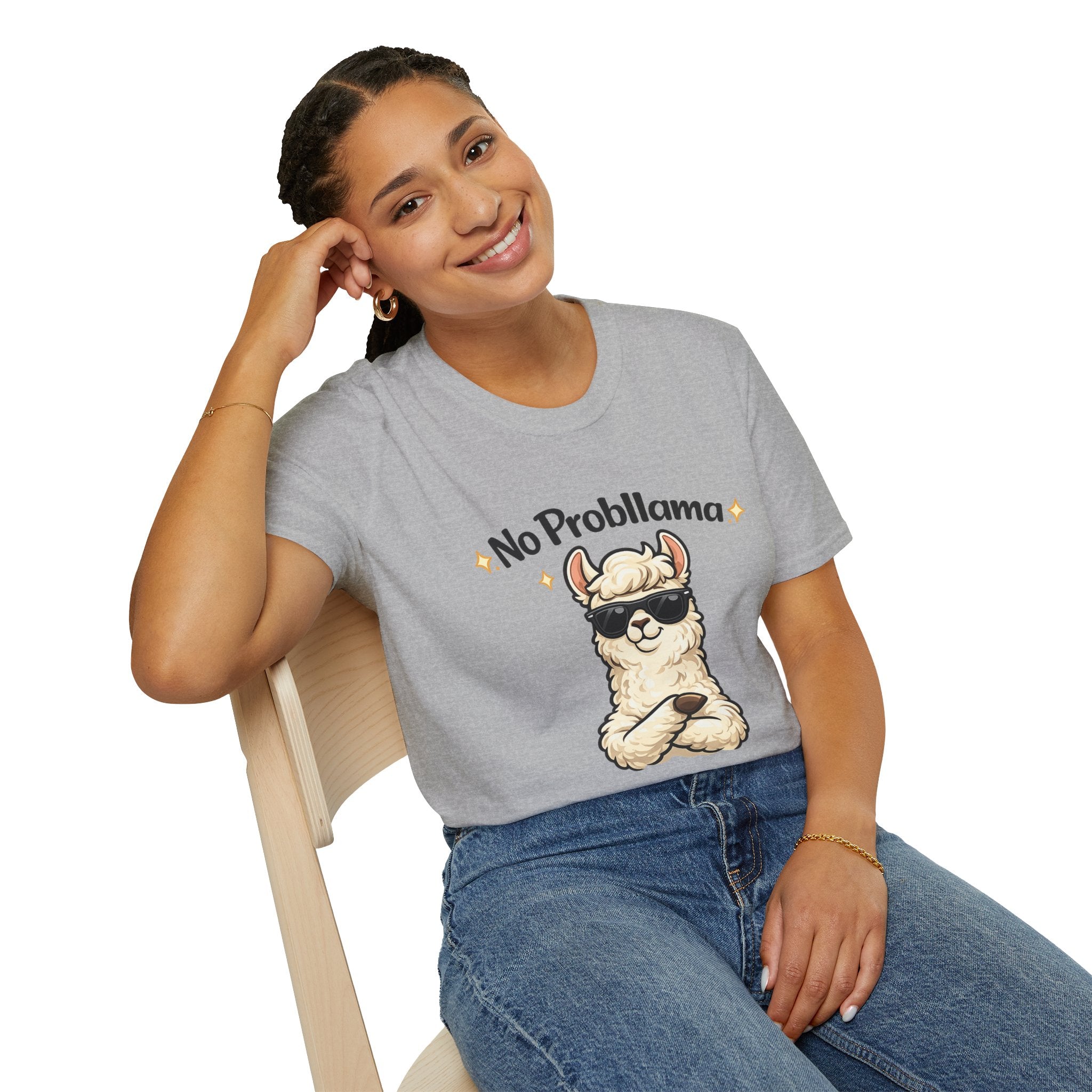 No Probllama T-Shirt — Funny Llama Graphic Tee