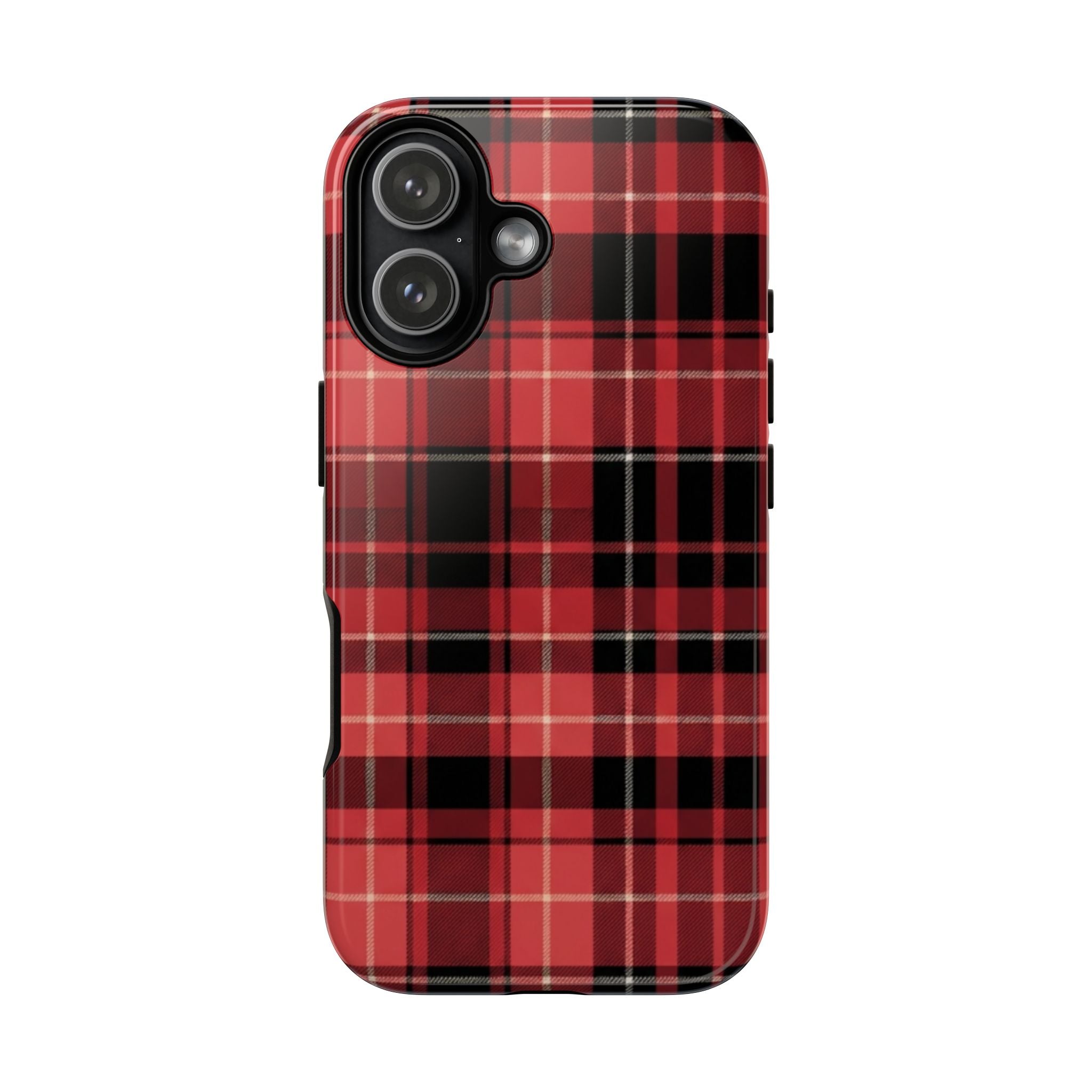 Red Black Buffalo Plaid Tough Phone Case