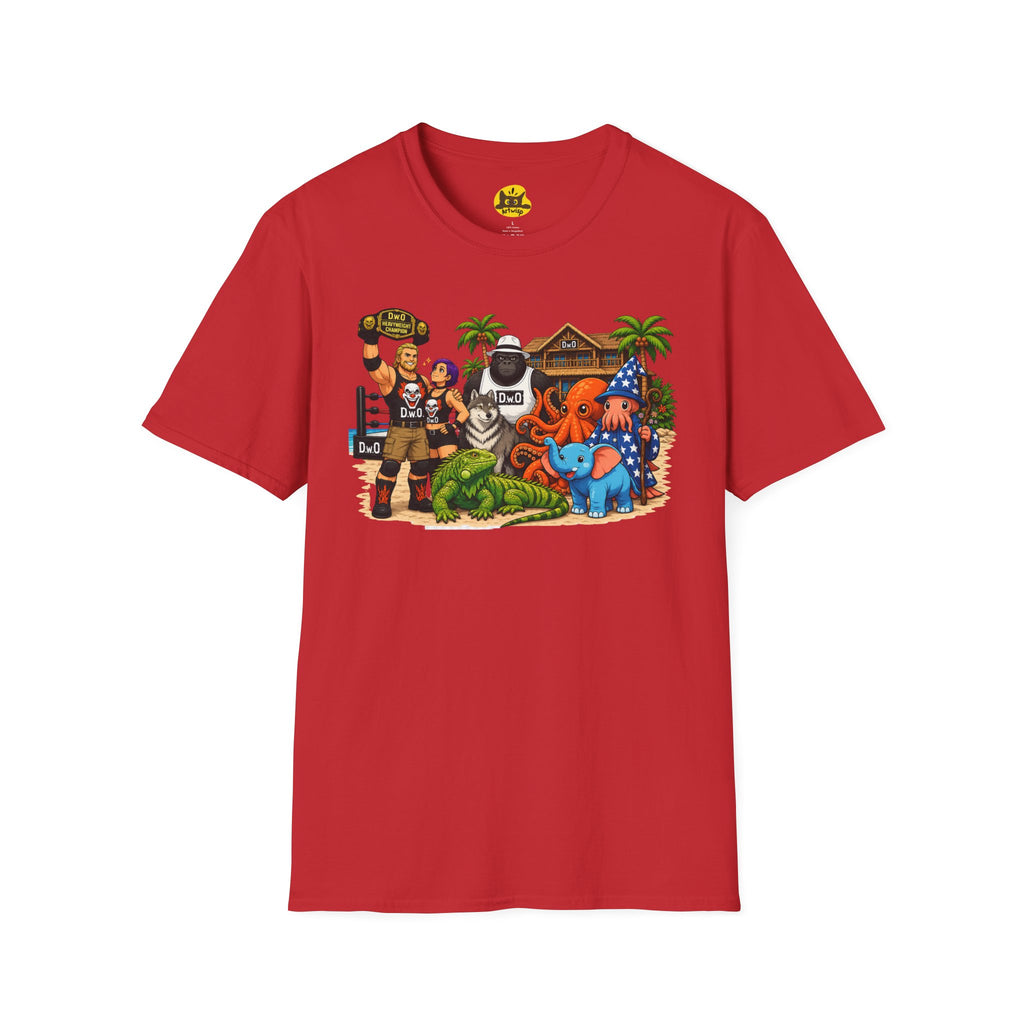 Funny T-Shirt — Wild Wrestling Mascot Crew Gift Tee