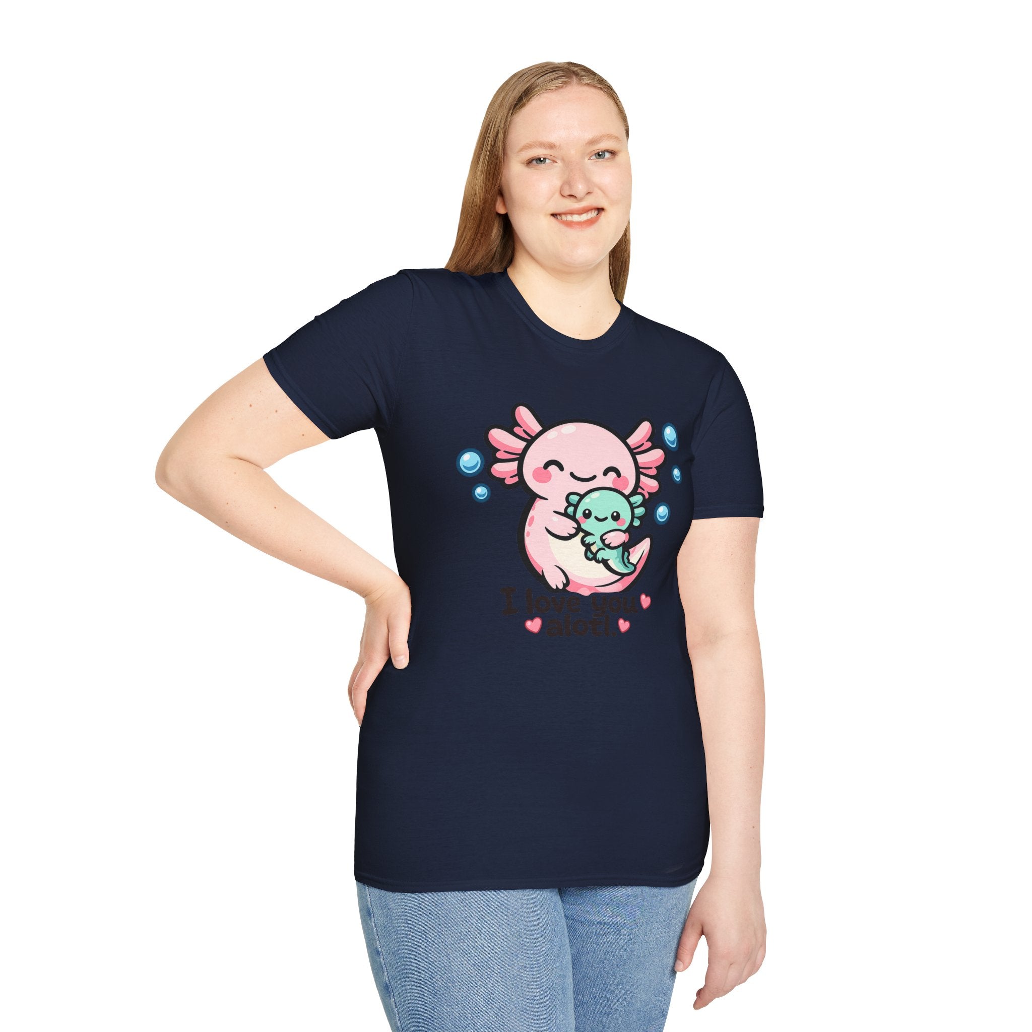 "I love you a lotl" Cute Axolotl Family Tee