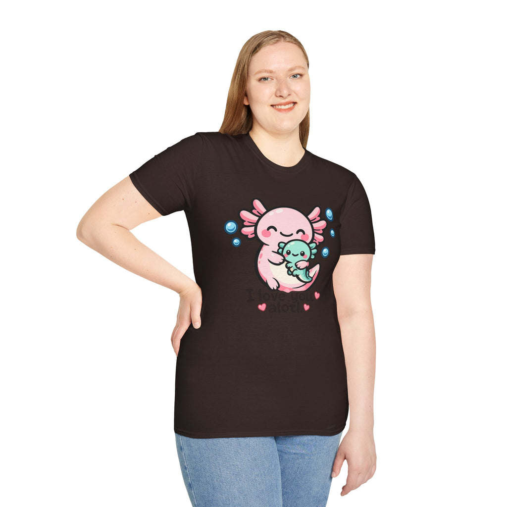 "I love you a lotl" Cute Axolotl Family Tee