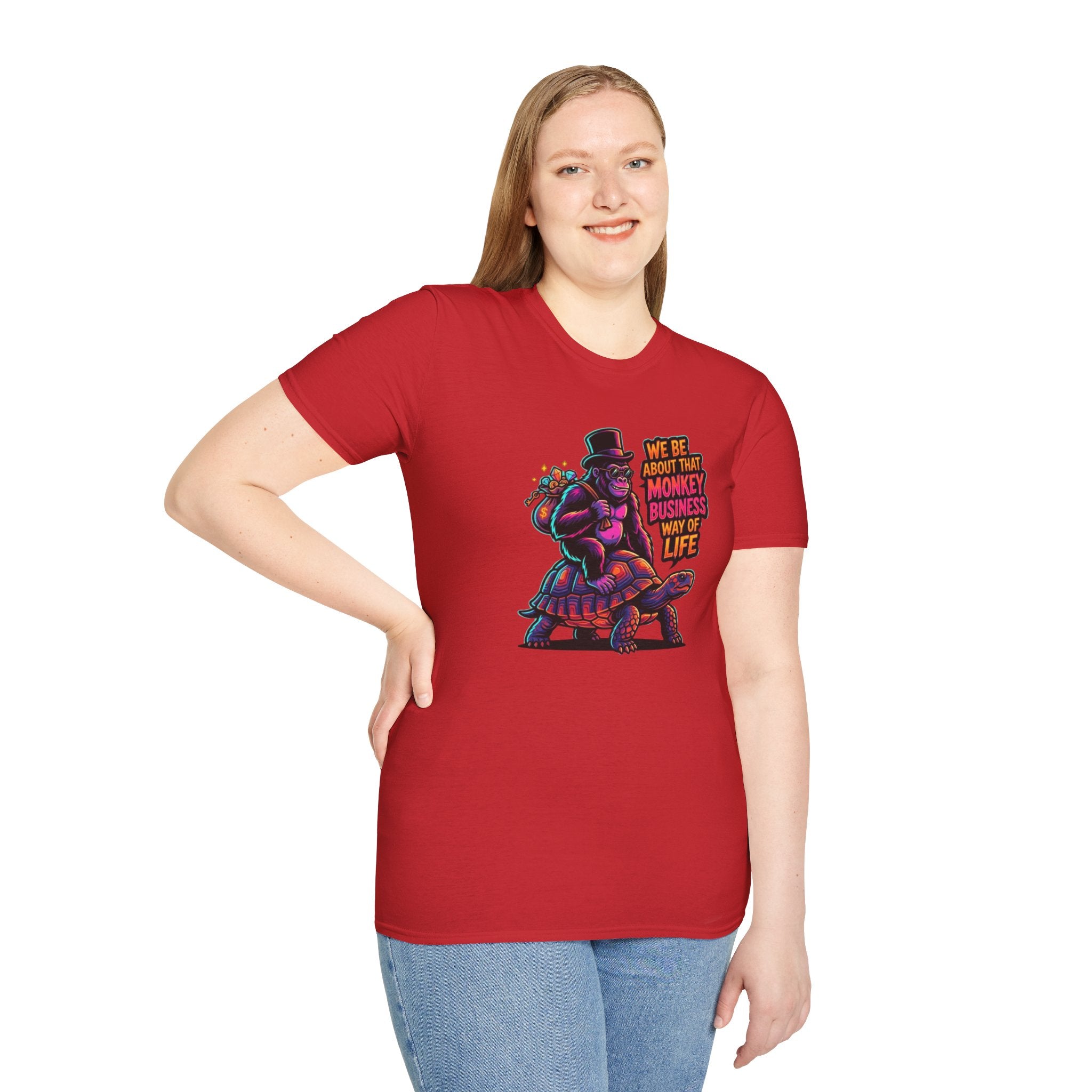 T-Shirt — 'We Be About That Monkey Business Way Of Life' Graphic Tee